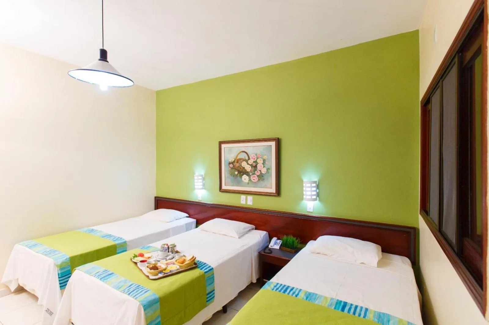 Bed in Hotel Fazenda Mato Grosso