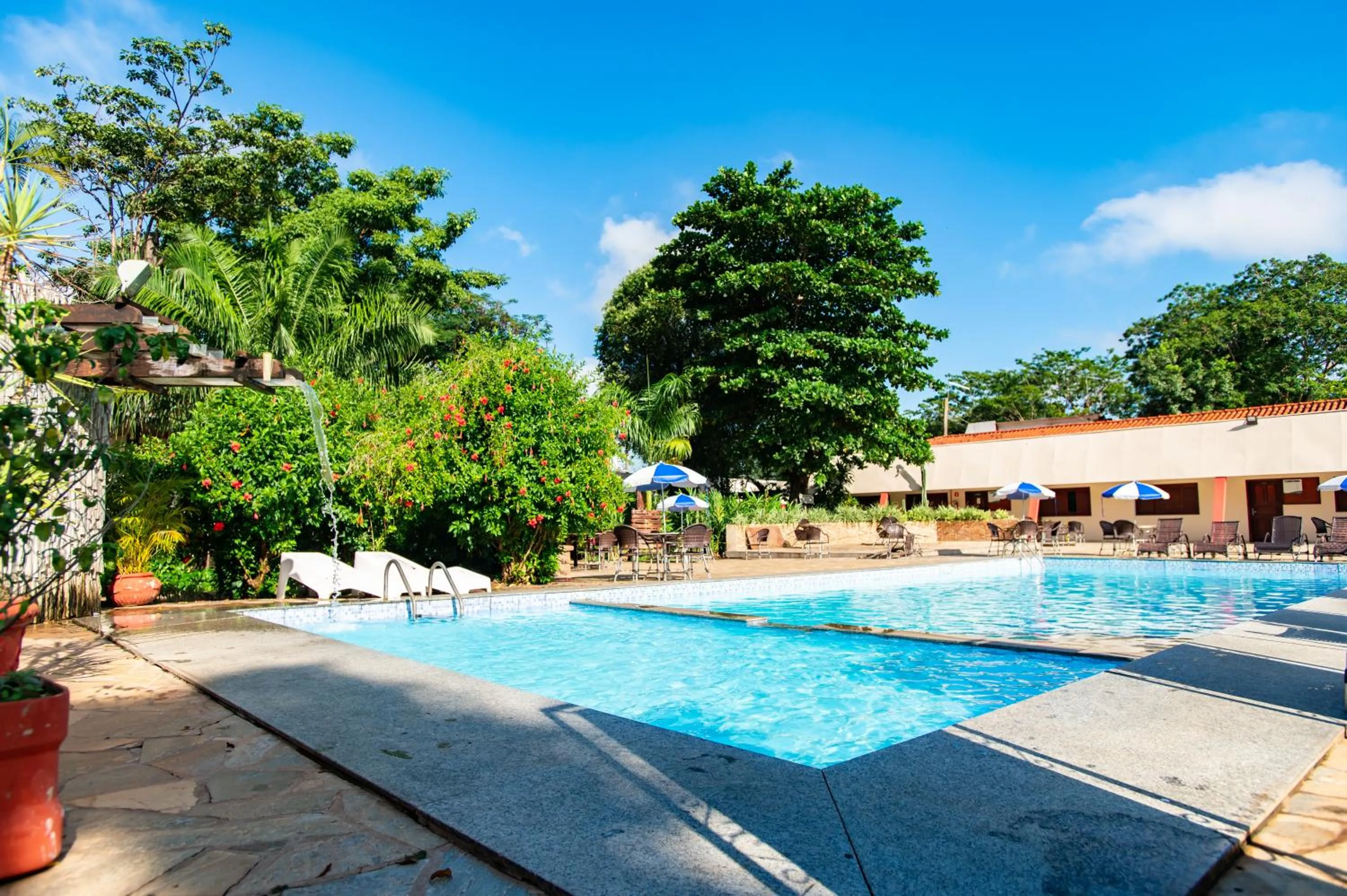 Pool view in Hotel Fazenda Mato Grosso