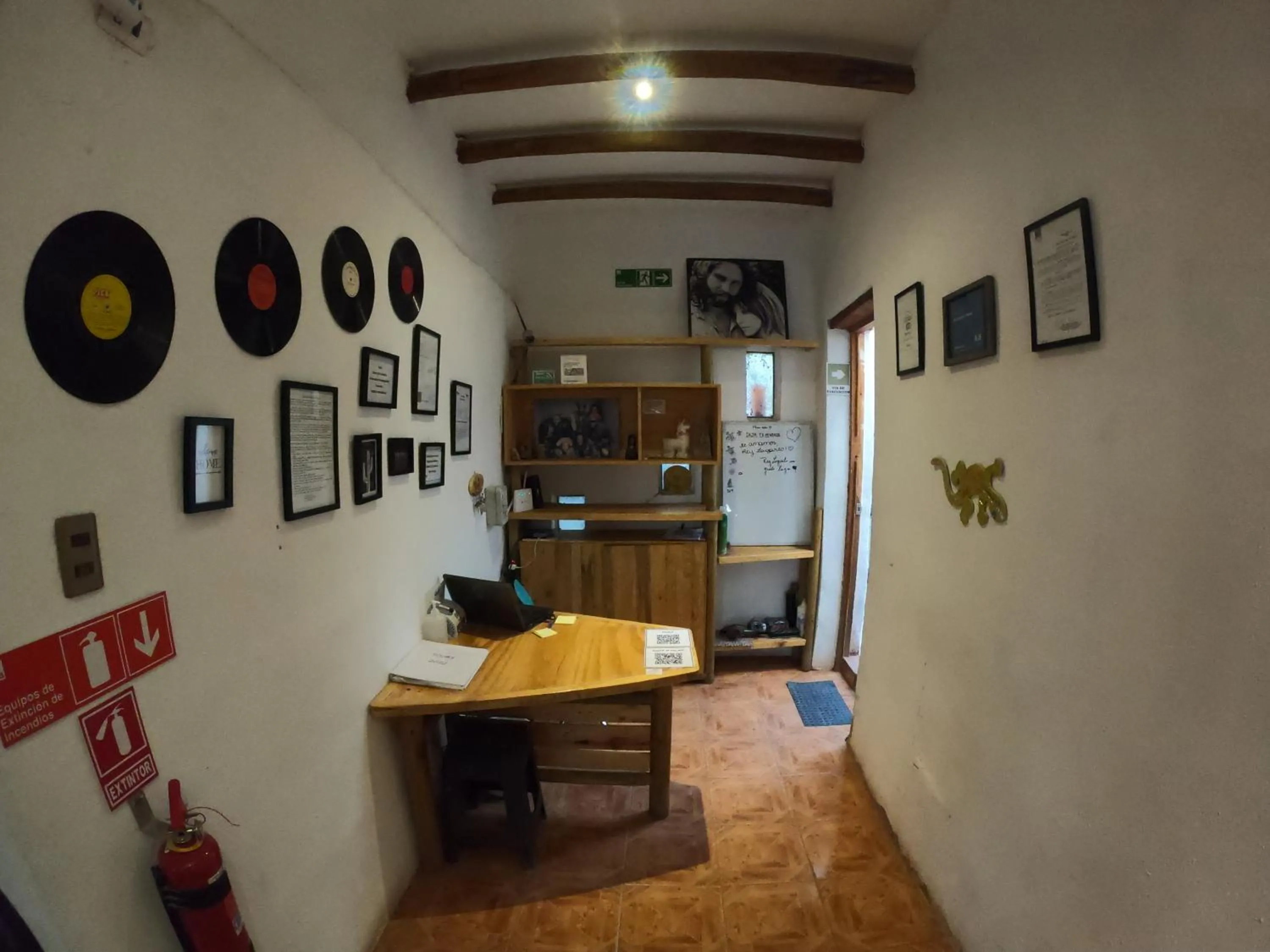 Lobby or reception in Rey Lagarto Hostel