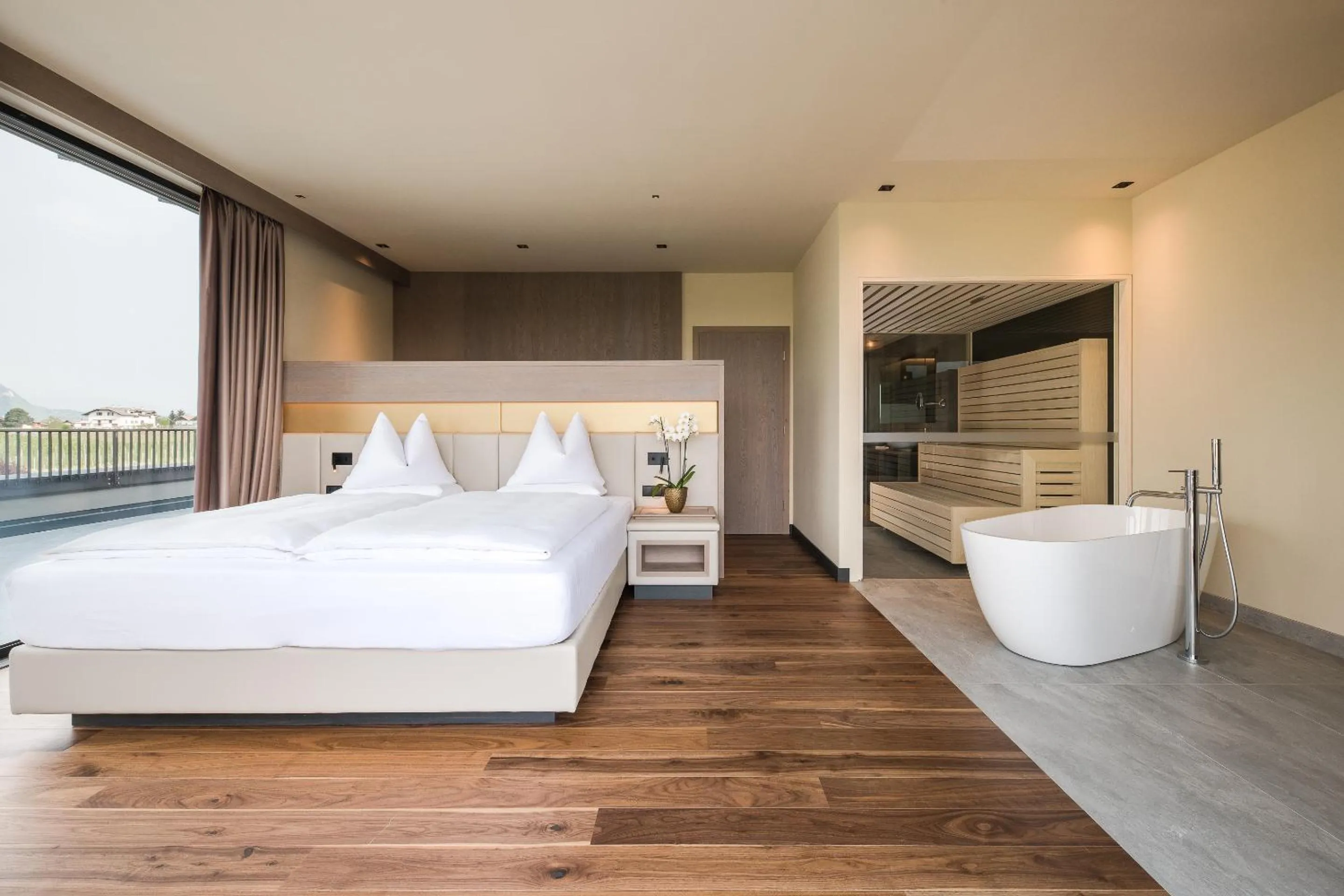 Bed in Weinegg Wellviva Resort
