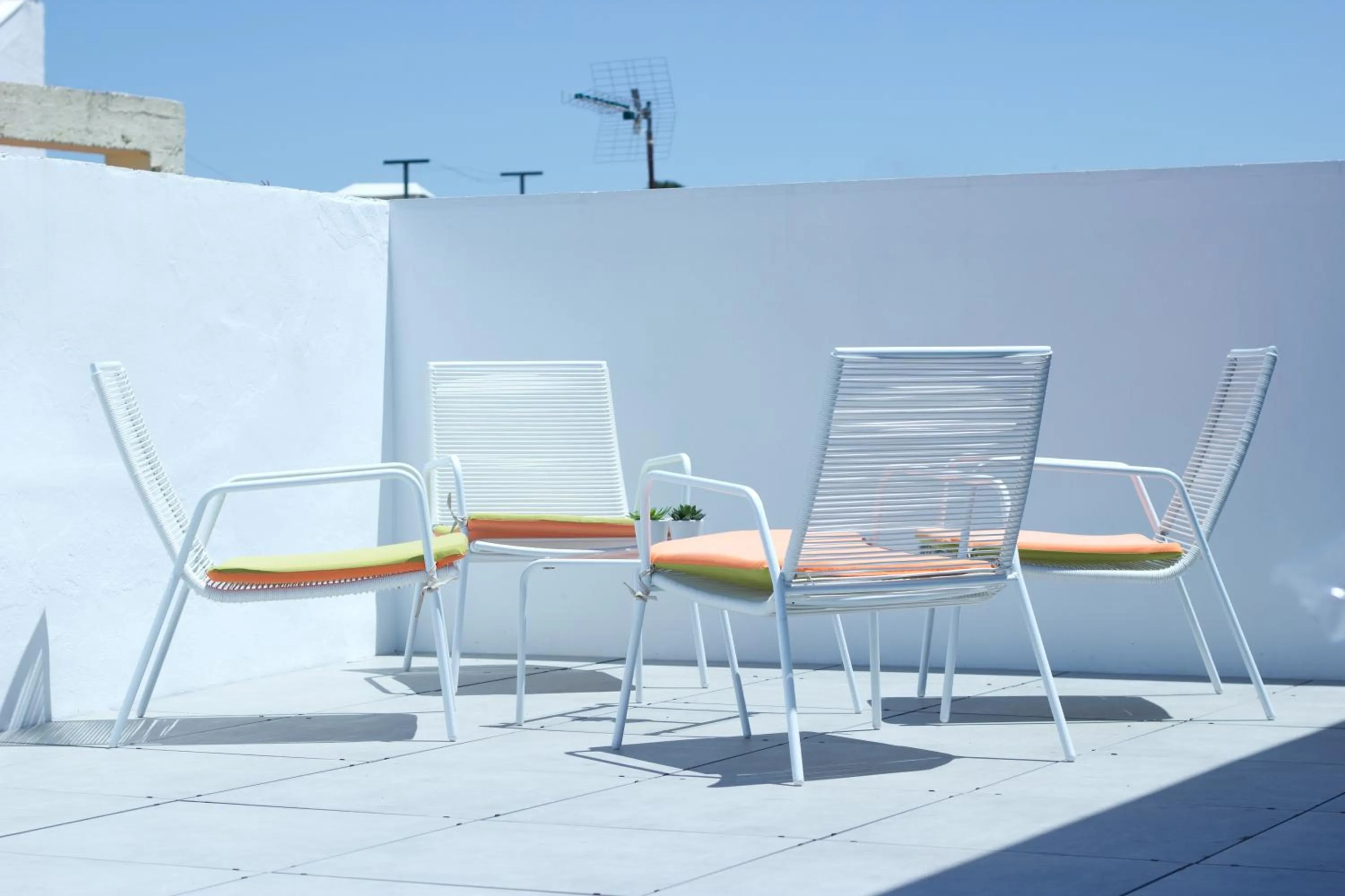 Balcony/Terrace in Life Apartments Alberto Lista