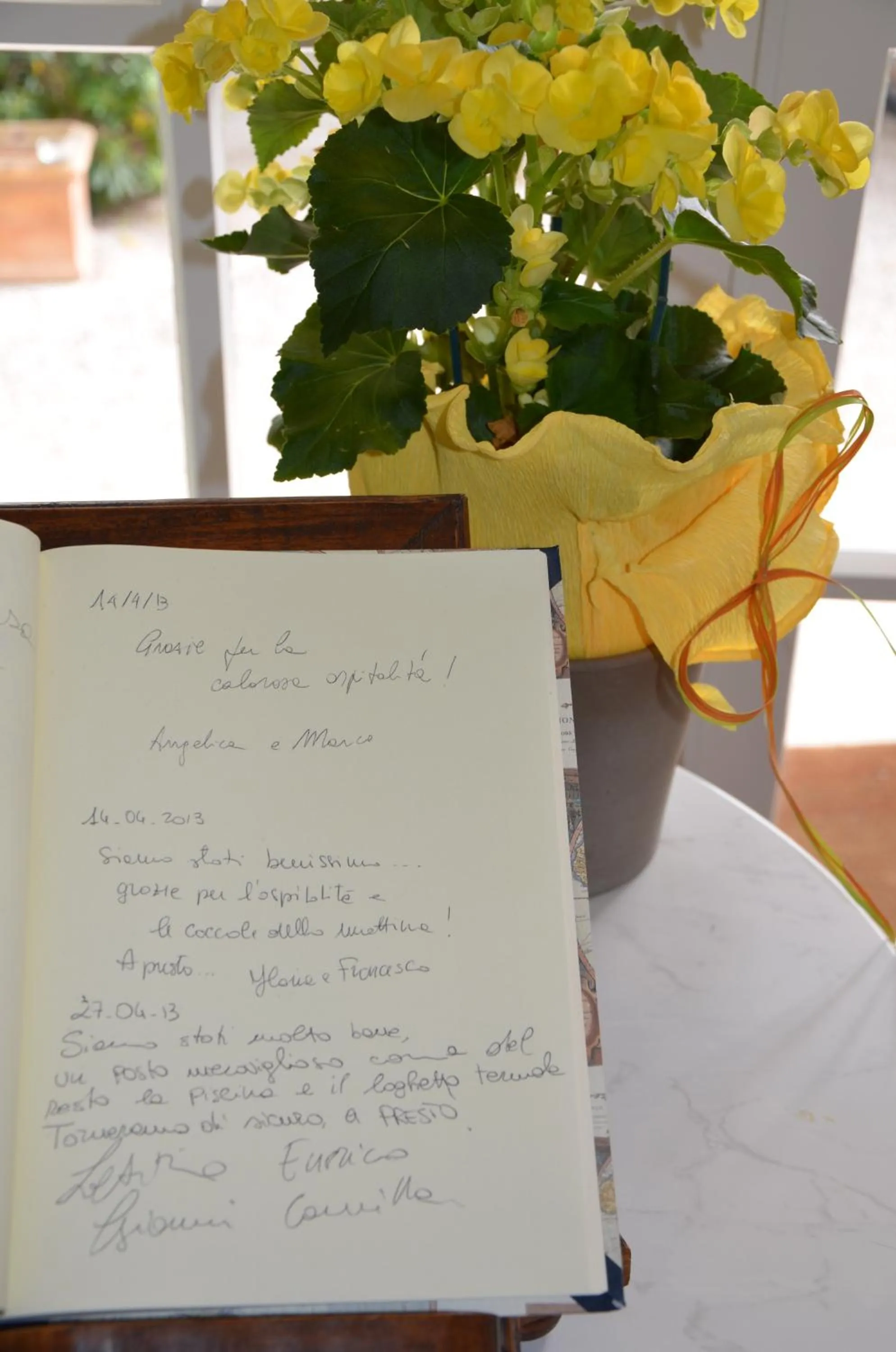 Decorative detail in Villa Terme Di Caldana B&B