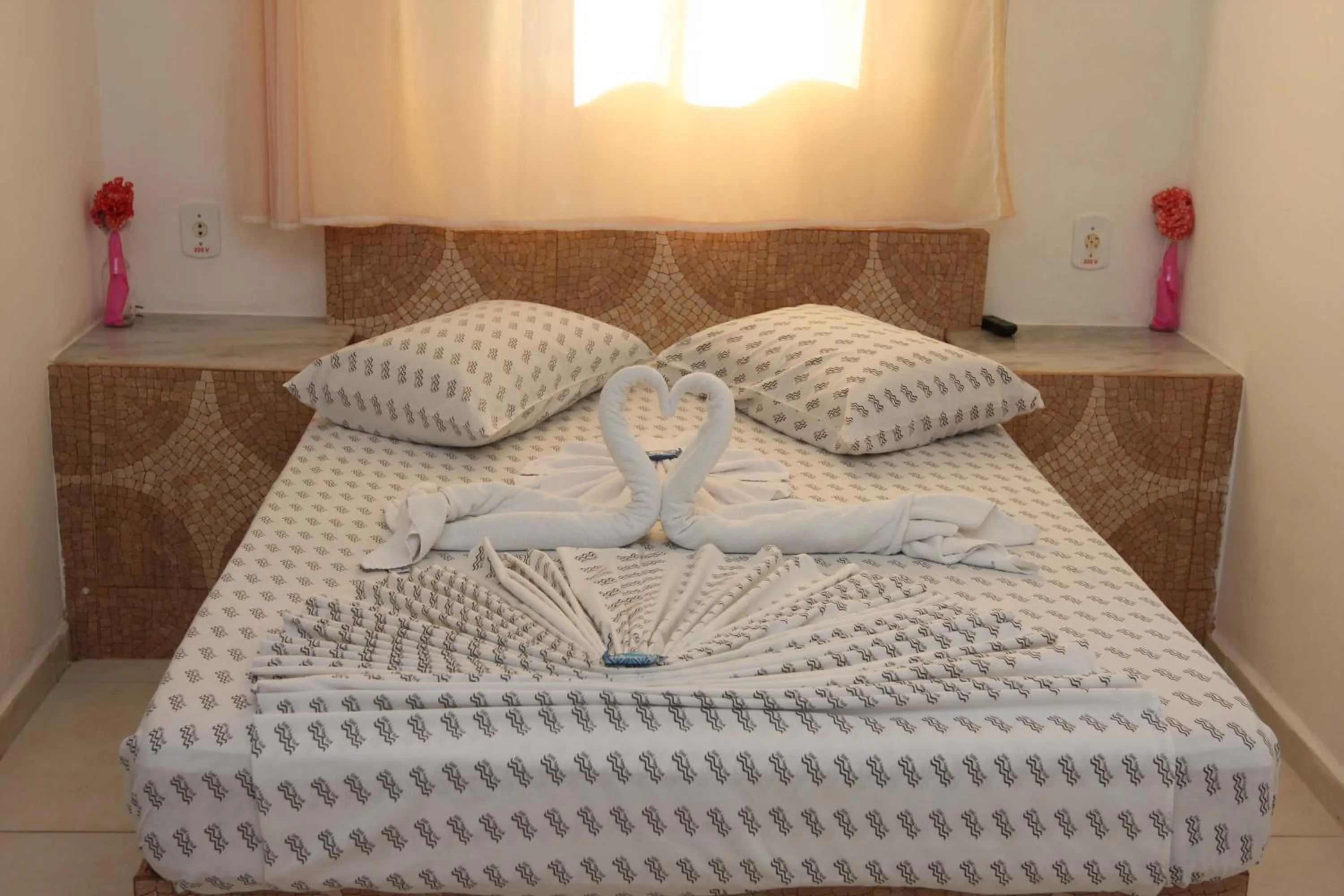 Bed in Hotel Águas Vivas