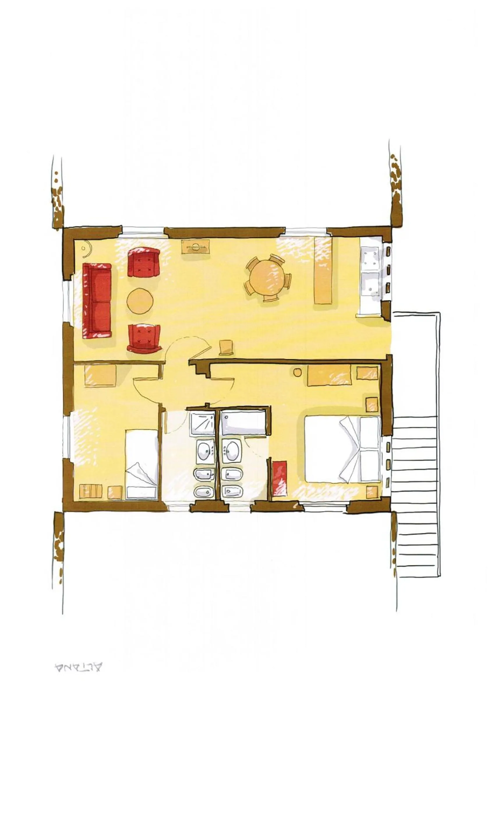 Floor plan in Rinidia Bio