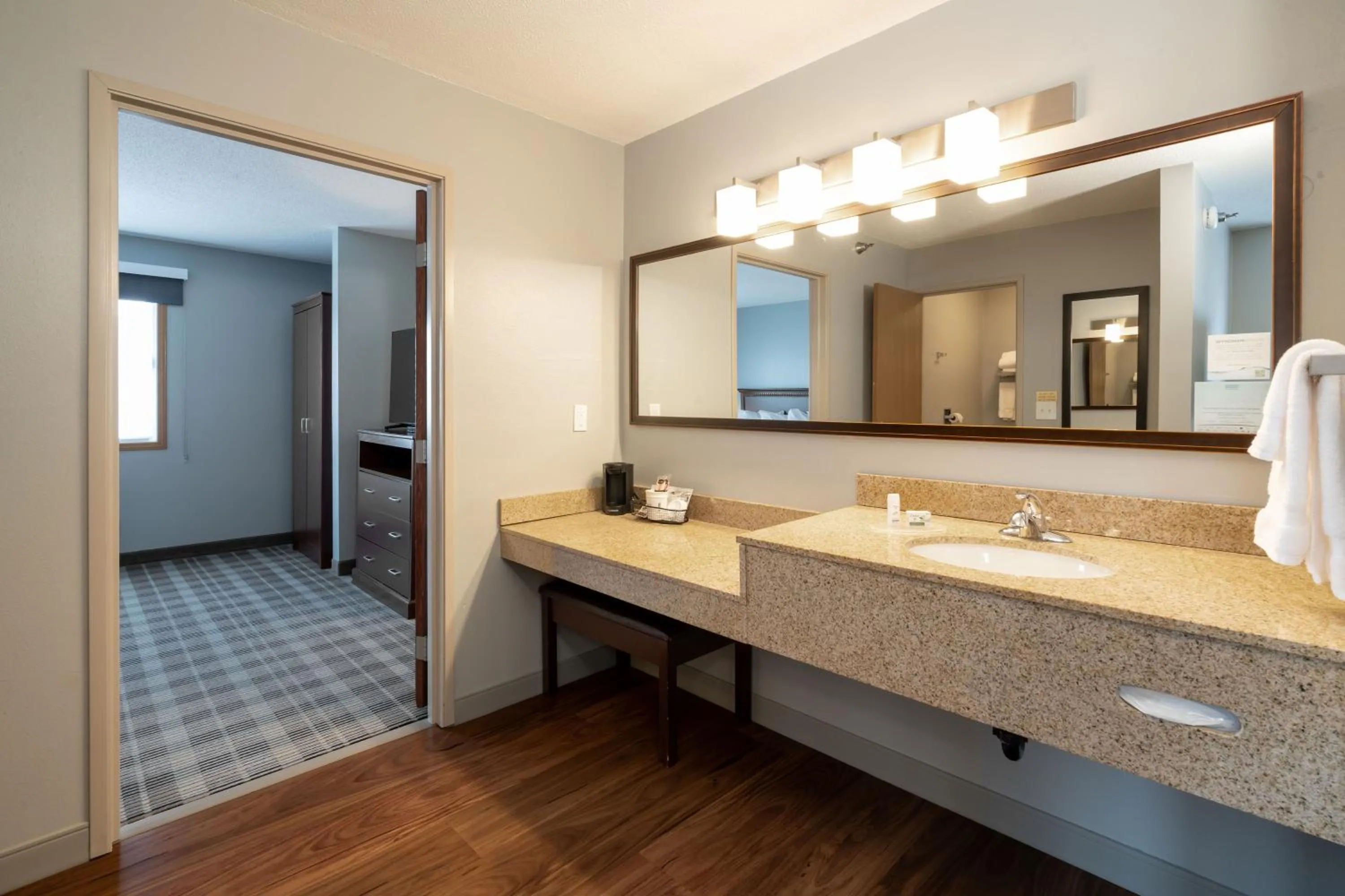 Bathroom in AmericInn by Wyndham Valley City Conference Center