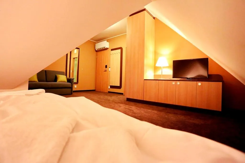 Shower, Bed in Hotel Zámek Berchtold