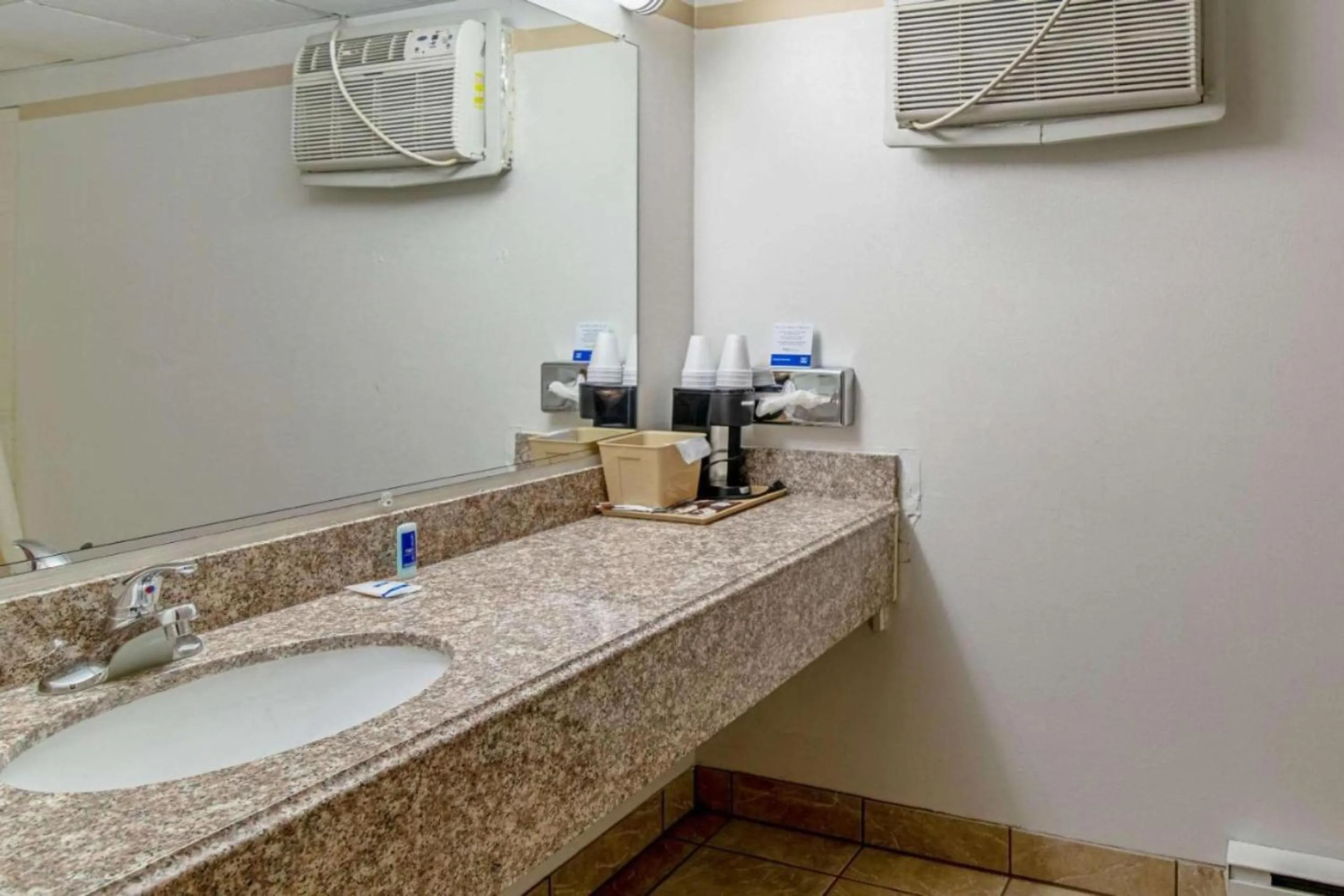 Bathroom in Devils Lake Inn By OYO Near Devils Lake Regional Airport