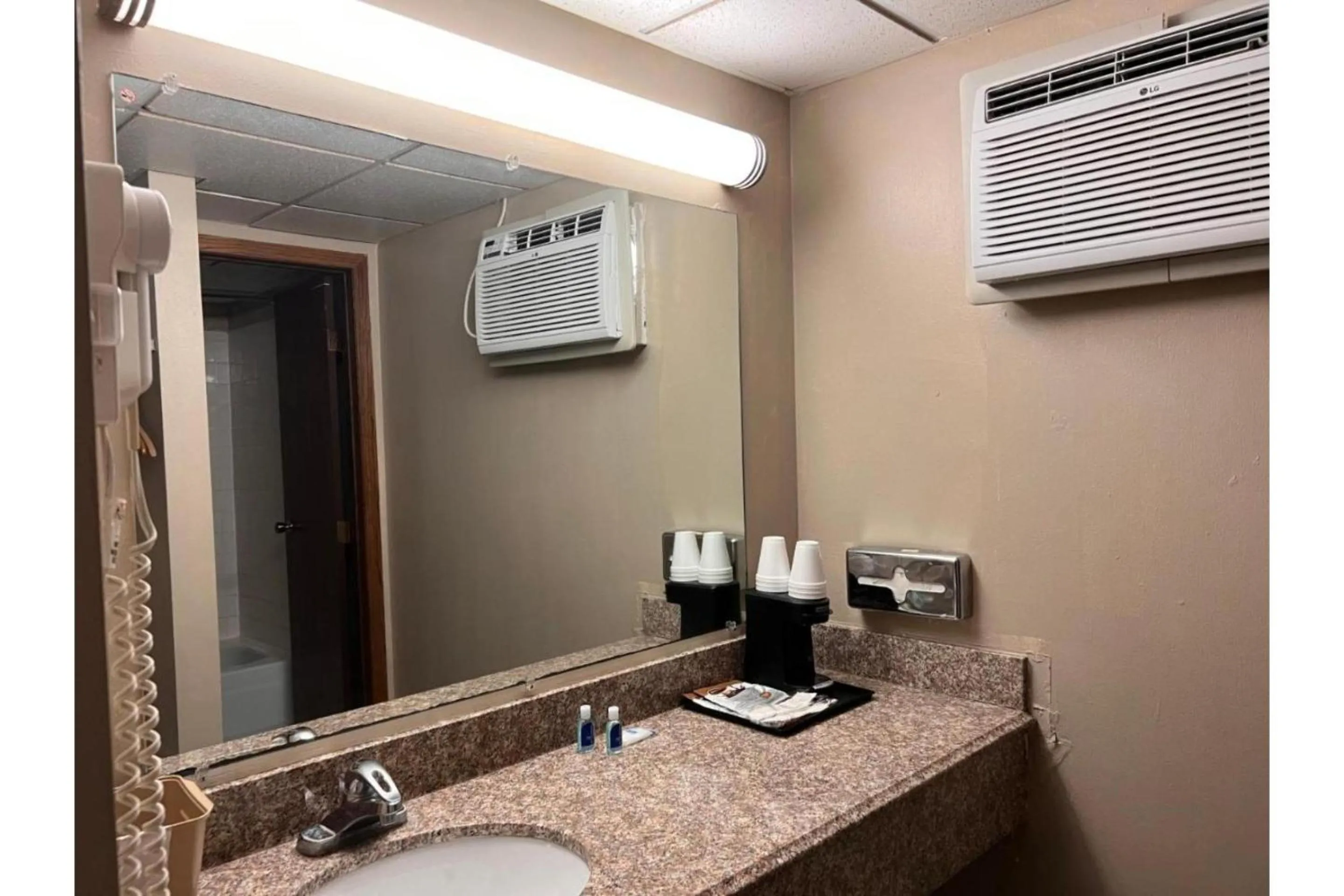 Bathroom in Devils Lake Inn By OYO Near Devils Lake Regional Airport