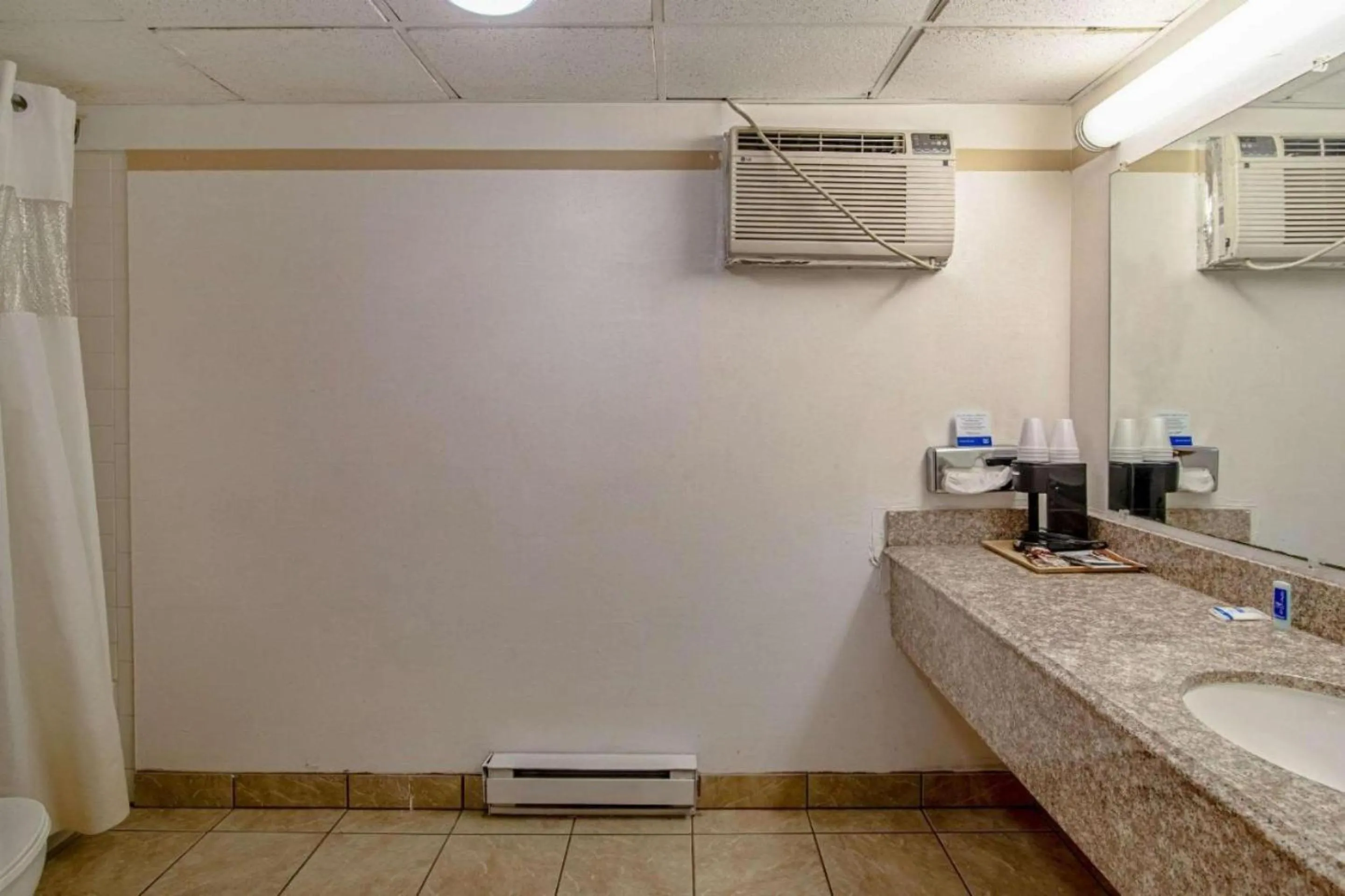 Bathroom in Devils Lake Inn By OYO Near Devils Lake Regional Airport