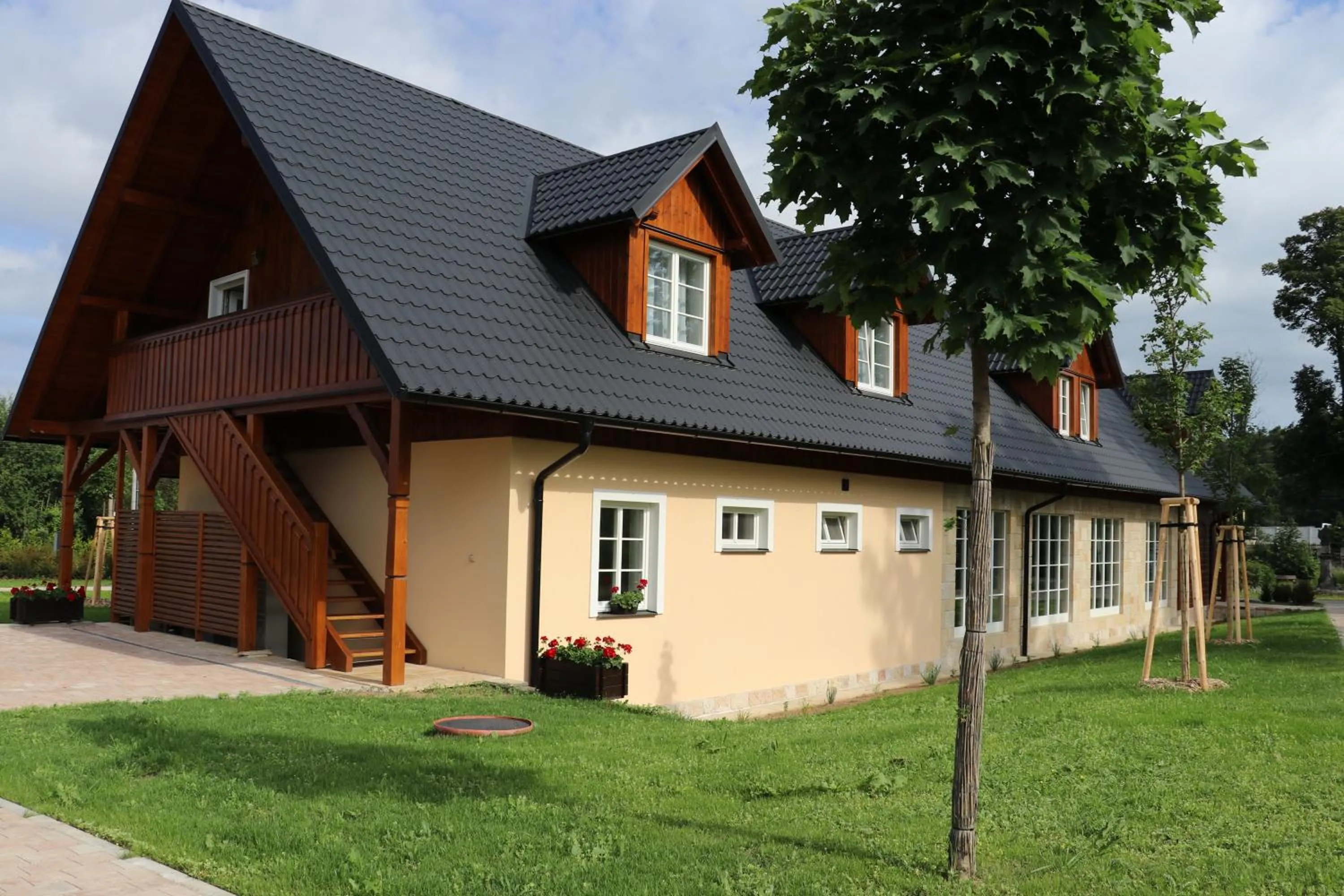 Property building in Apartmán-Hotel Jítravský Dvorec