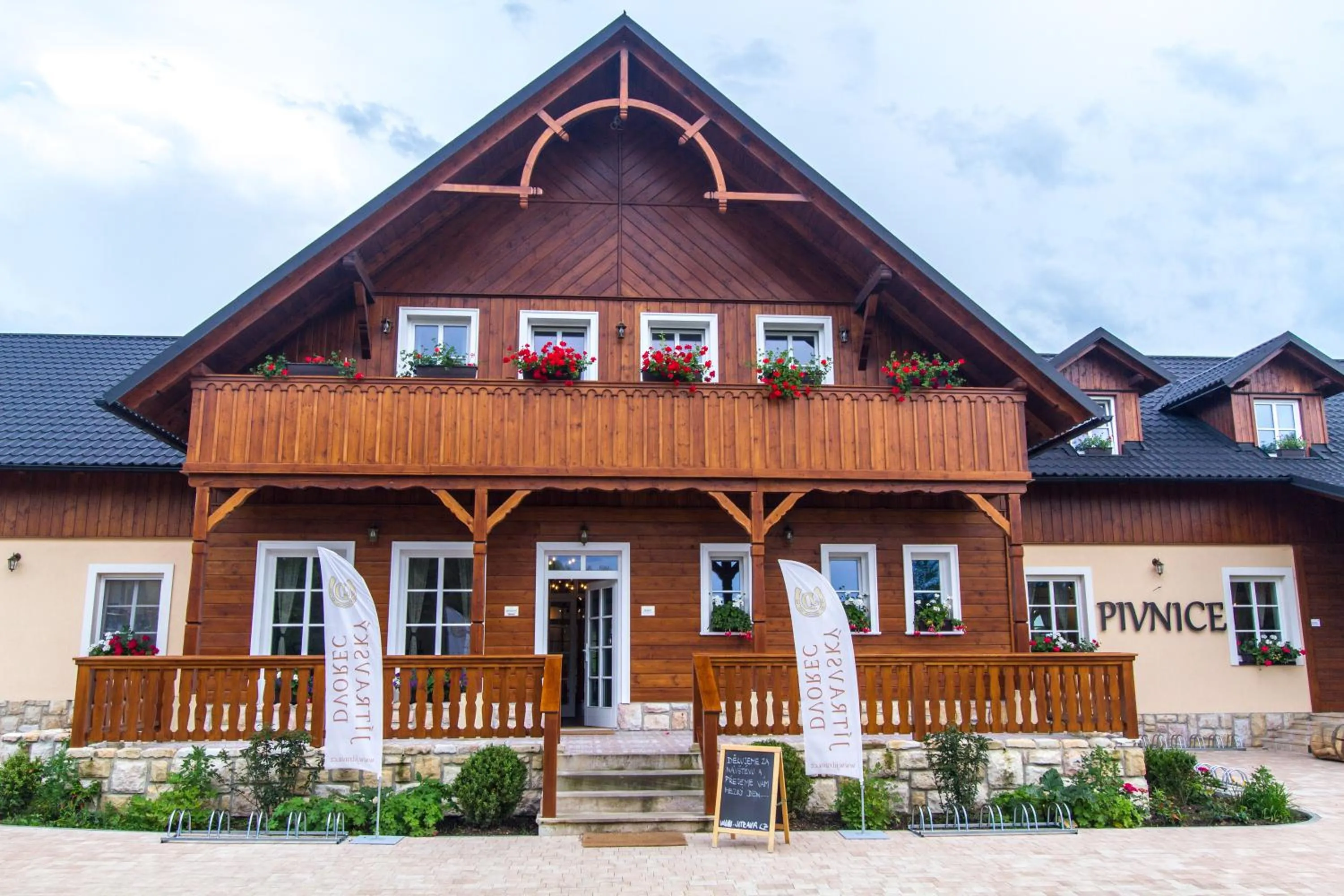 Property building in Apartmán-Hotel Jítravský Dvorec