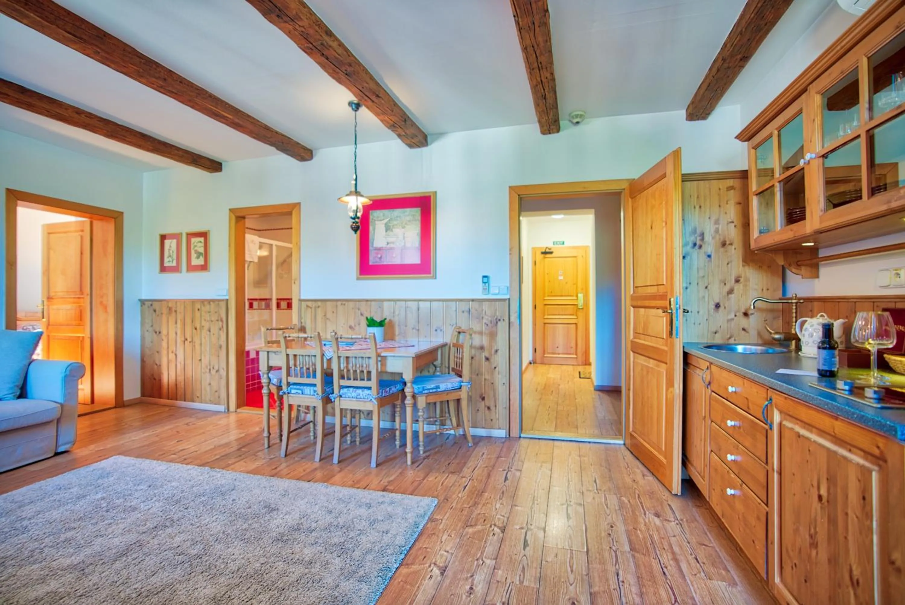 Kitchen or kitchenette in Apartmán-Hotel Jítravský Dvorec