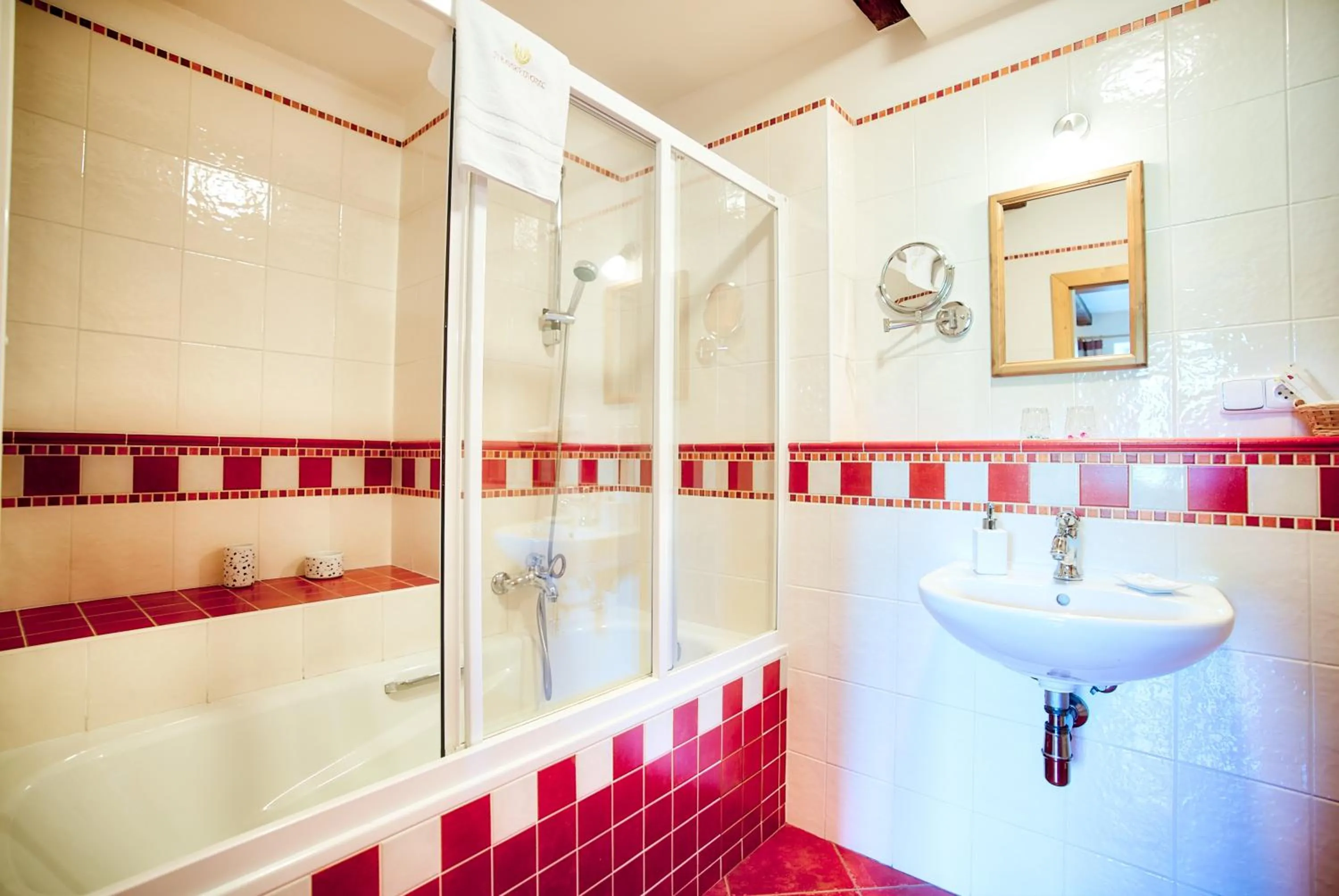 Shower in Apartmán-Hotel Jítravský Dvorec