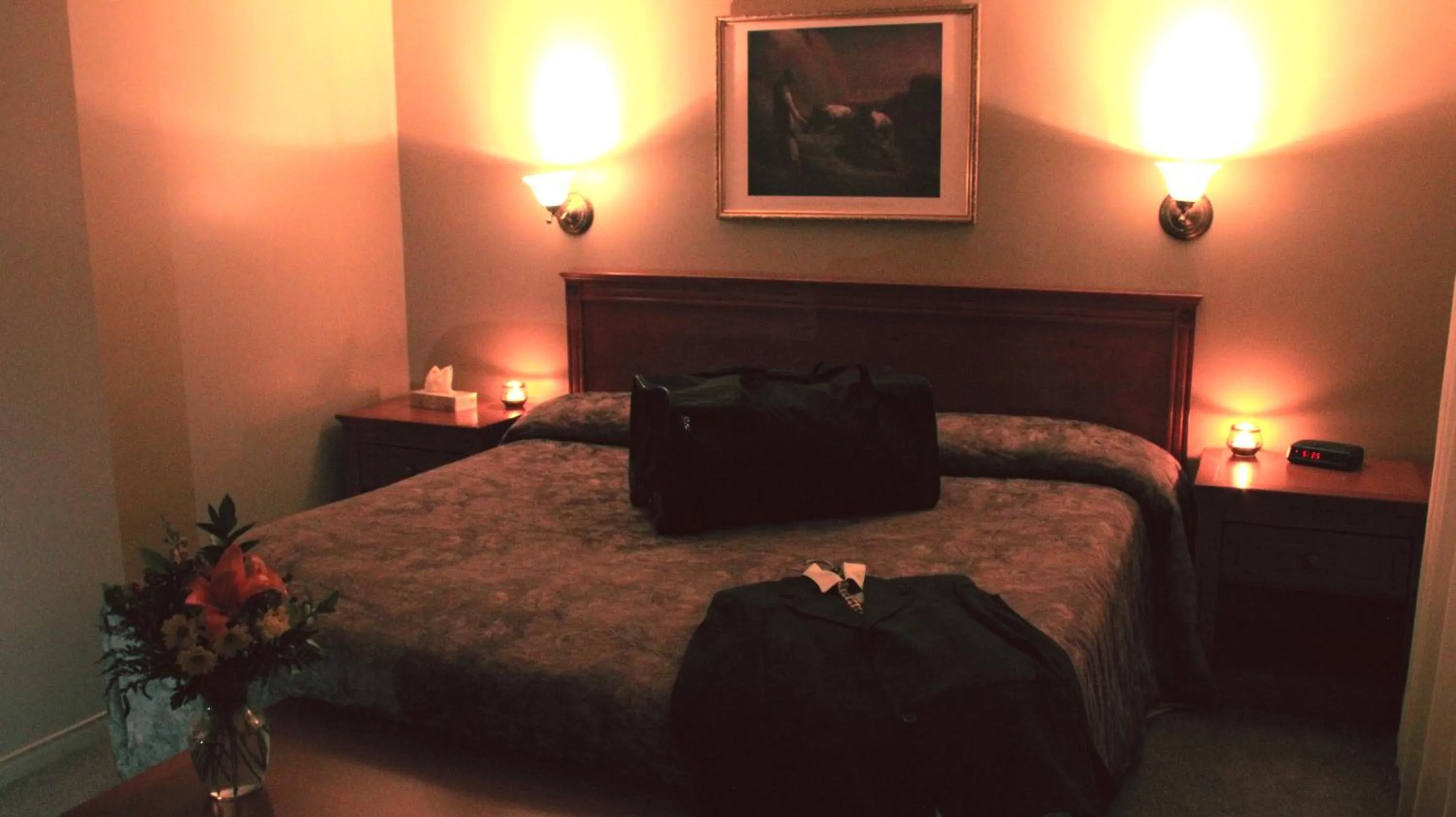 Bed in Hôtel Val-des-Sources