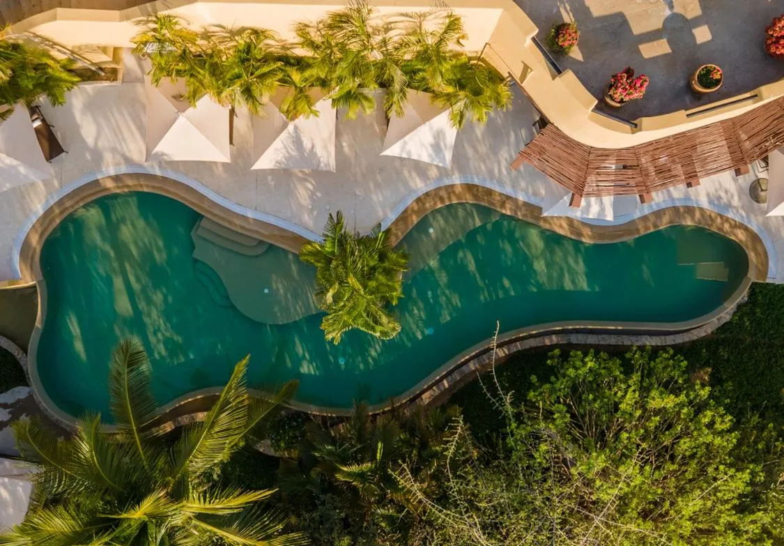 Pool view in Celeste Beach Residences Huatulco Curamoria Collection