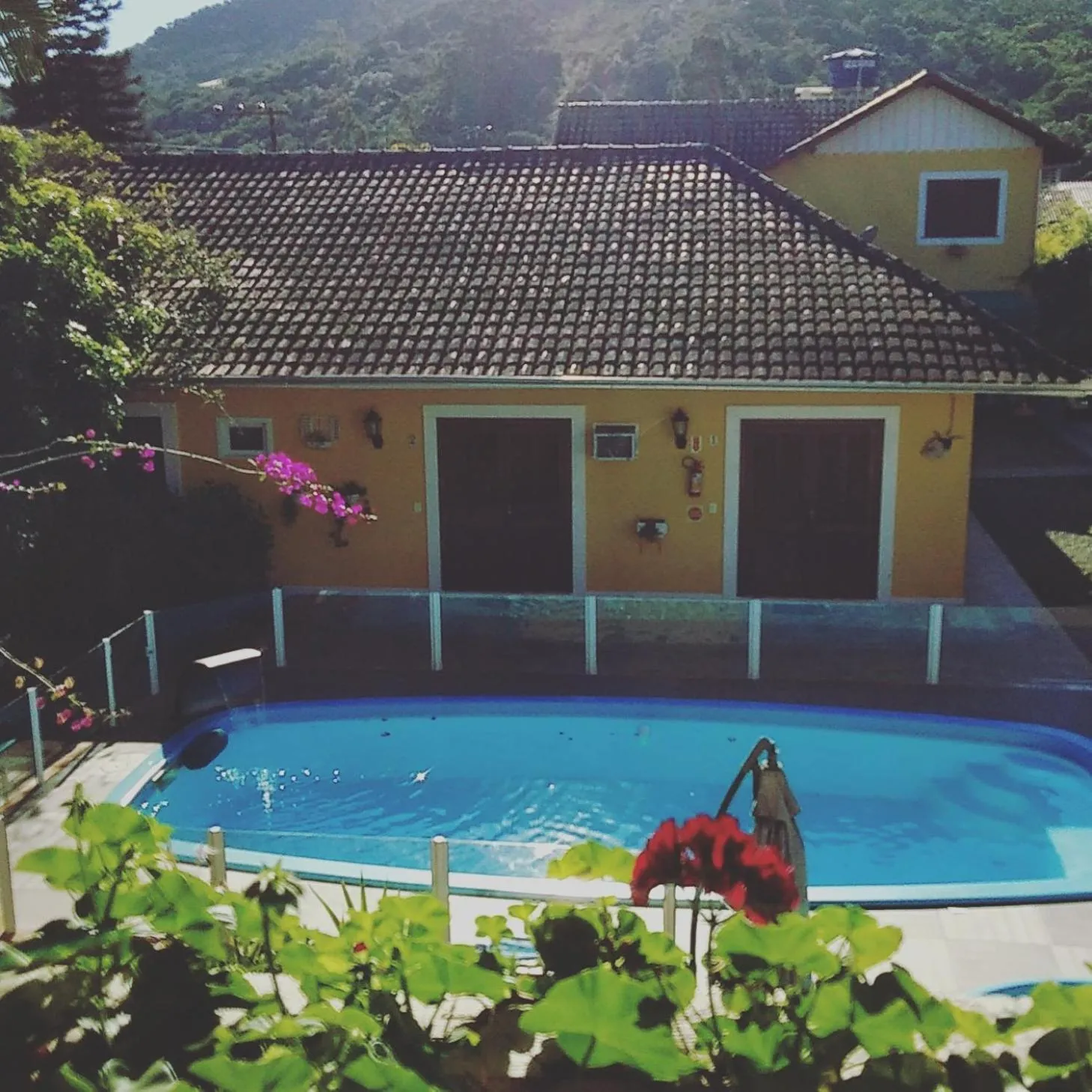 Pool view in Pousada Jardim Porto Belo