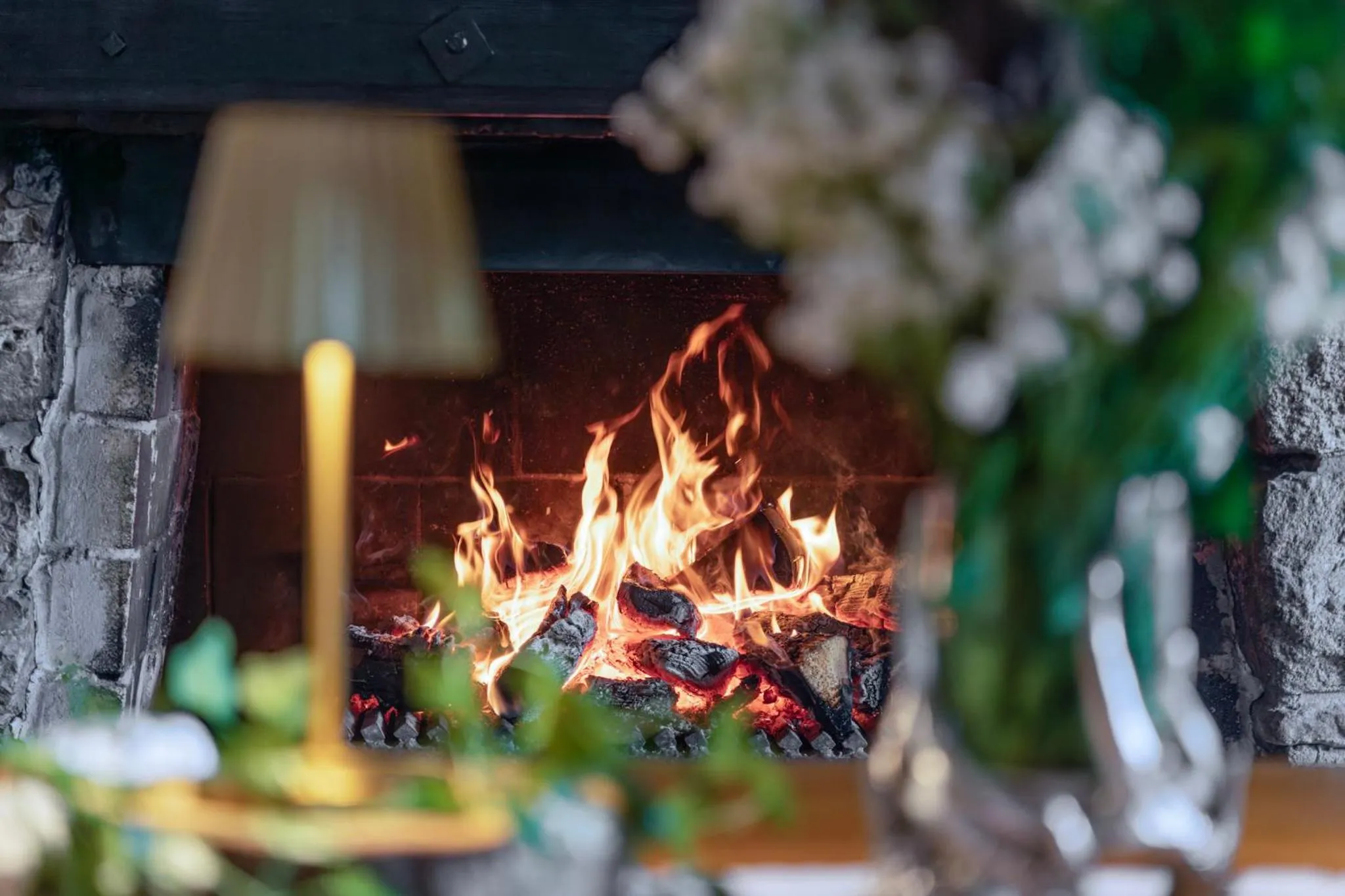 fireplace in Coylumbridge Resort Hotel