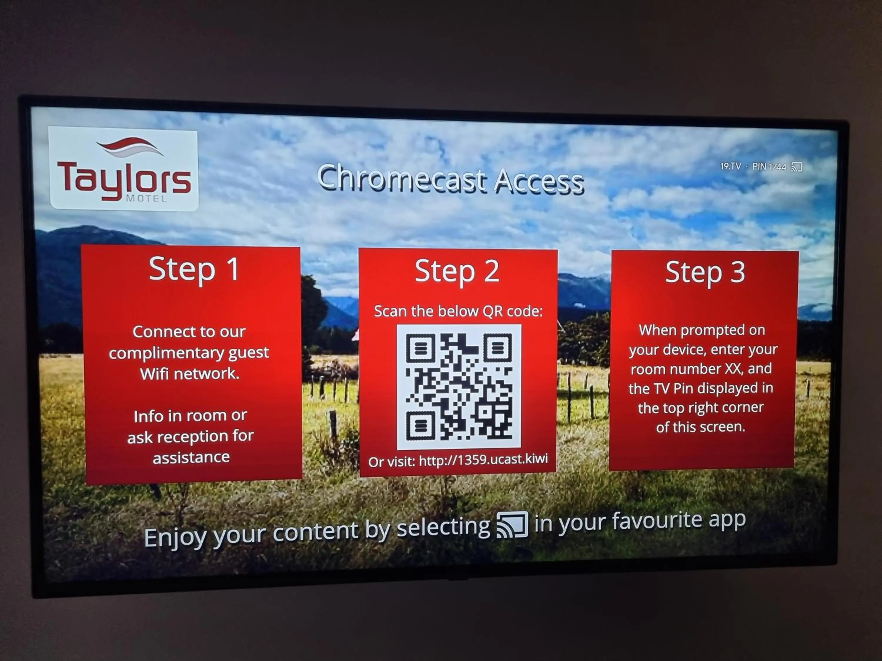 TV and multimedia in Taylors Motel