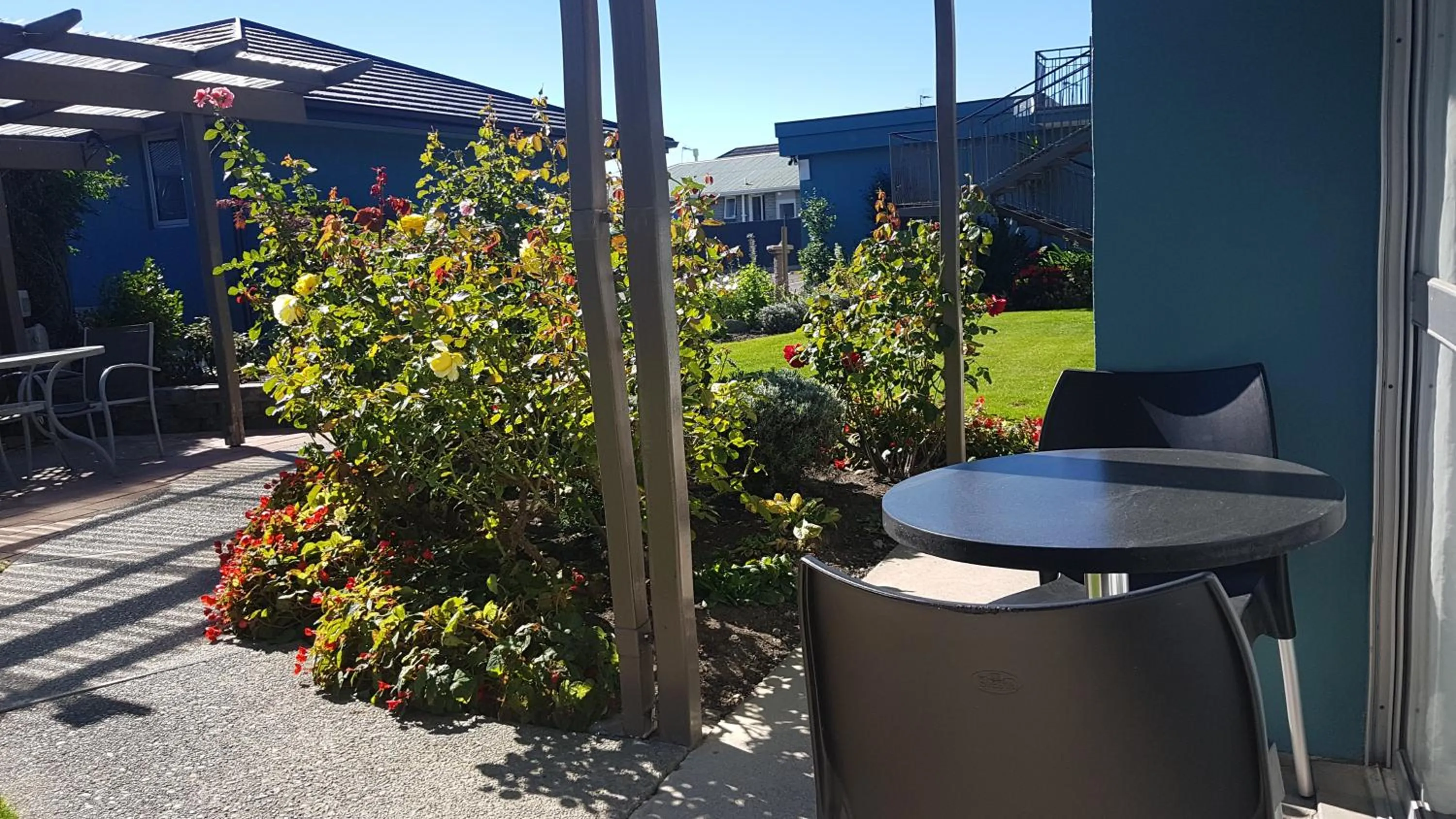 Patio in Taylors Motel