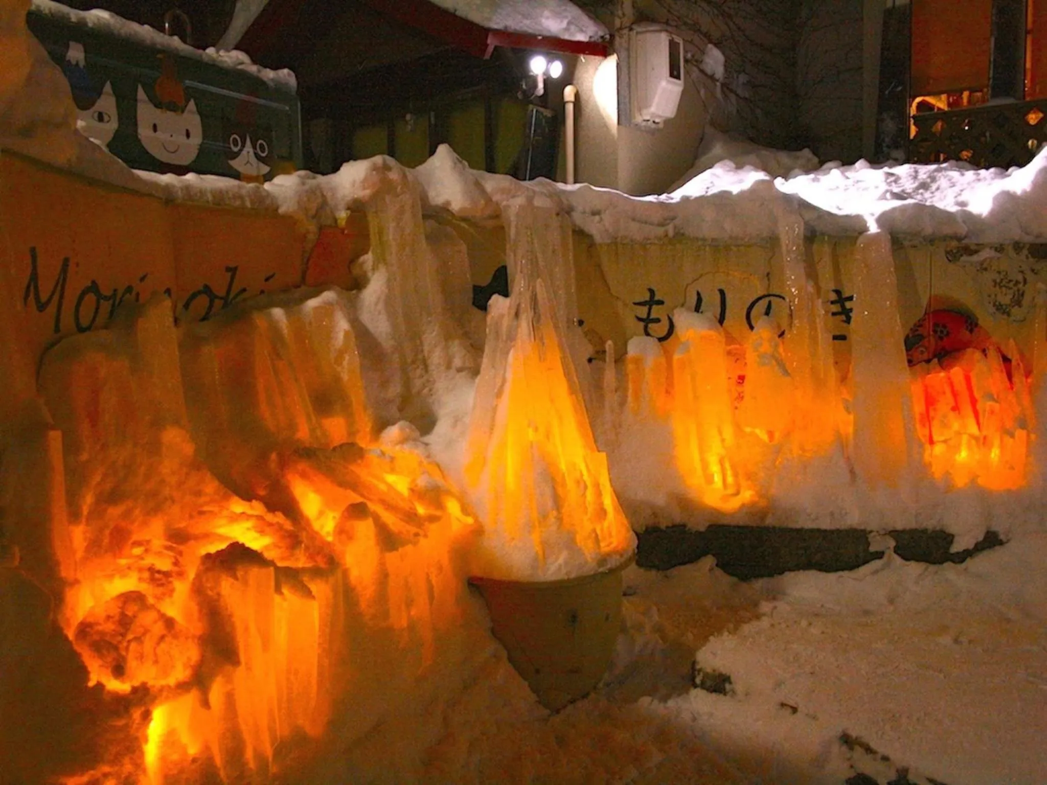 Winter in The Otaornai Backpacker's Hostel Morinoki