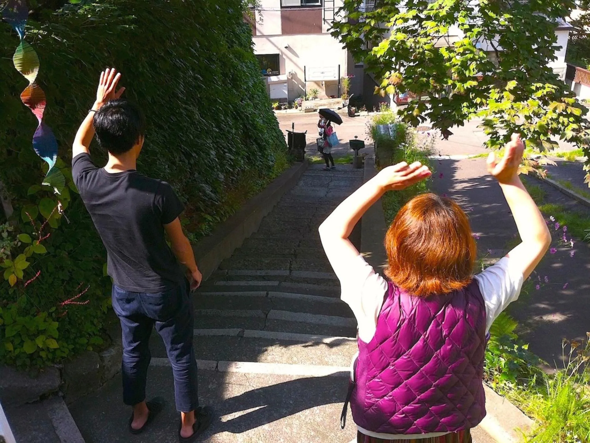 Staff in The Otaornai Backpacker's Hostel Morinoki