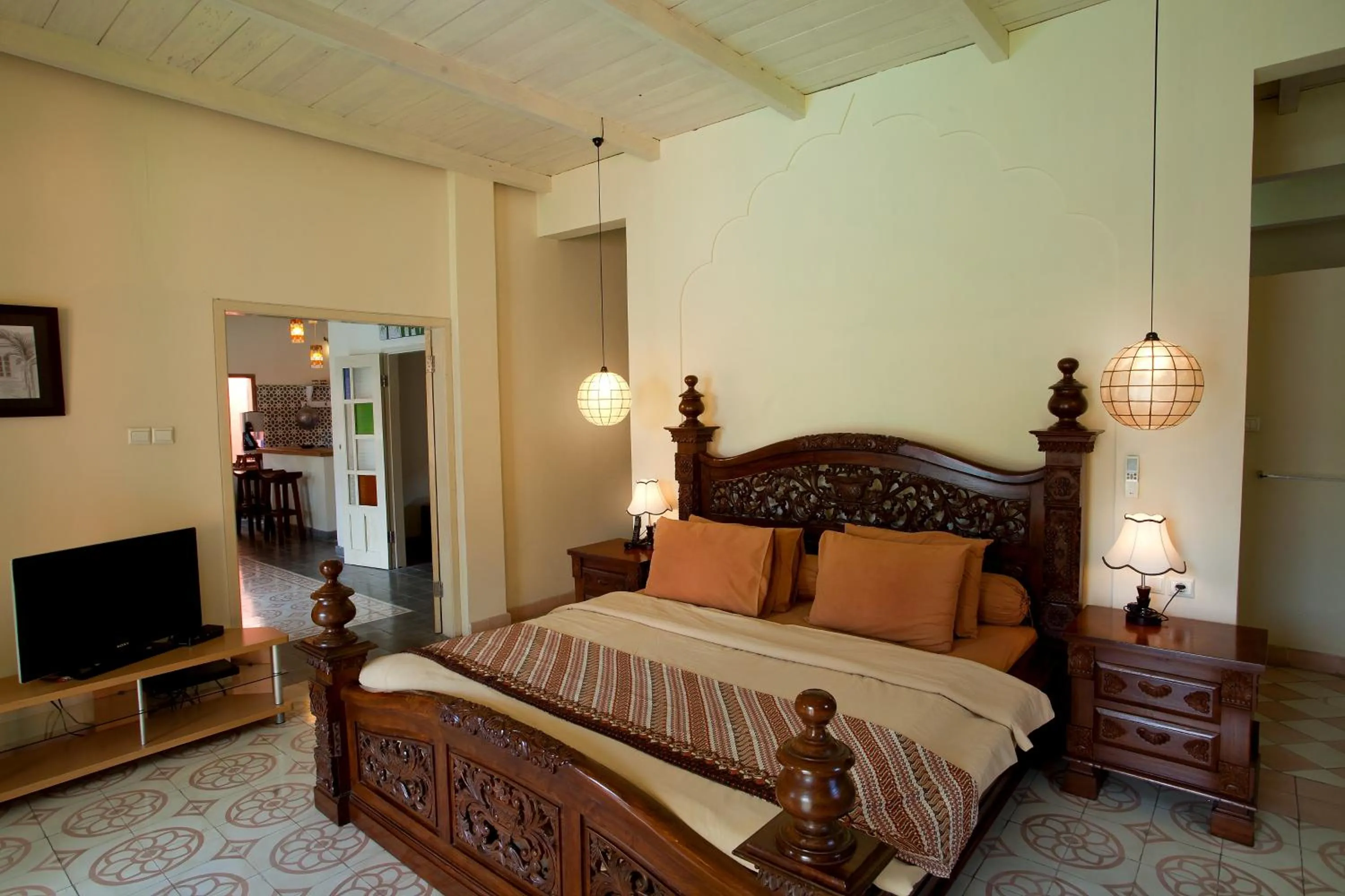 Bedroom, Bed in Villa Pondok Terra