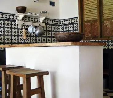 Kitchen or kitchenette in Villa Pondok Terra