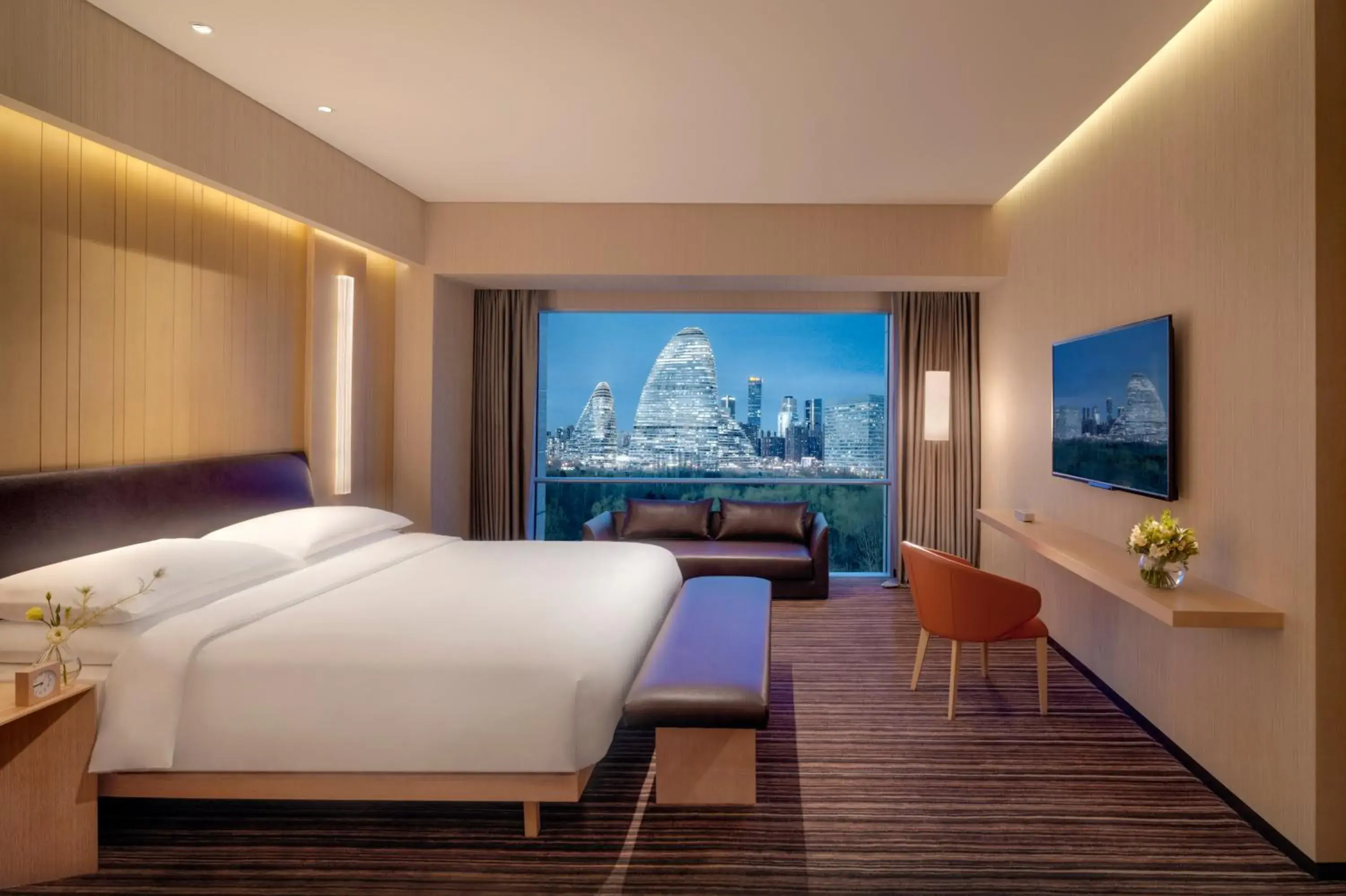 Photo of the whole room, Bed in Hyatt Regency Beijing Wangjing Photo of the whole room, Bed in Hyatt Regency Beijing Wangjing