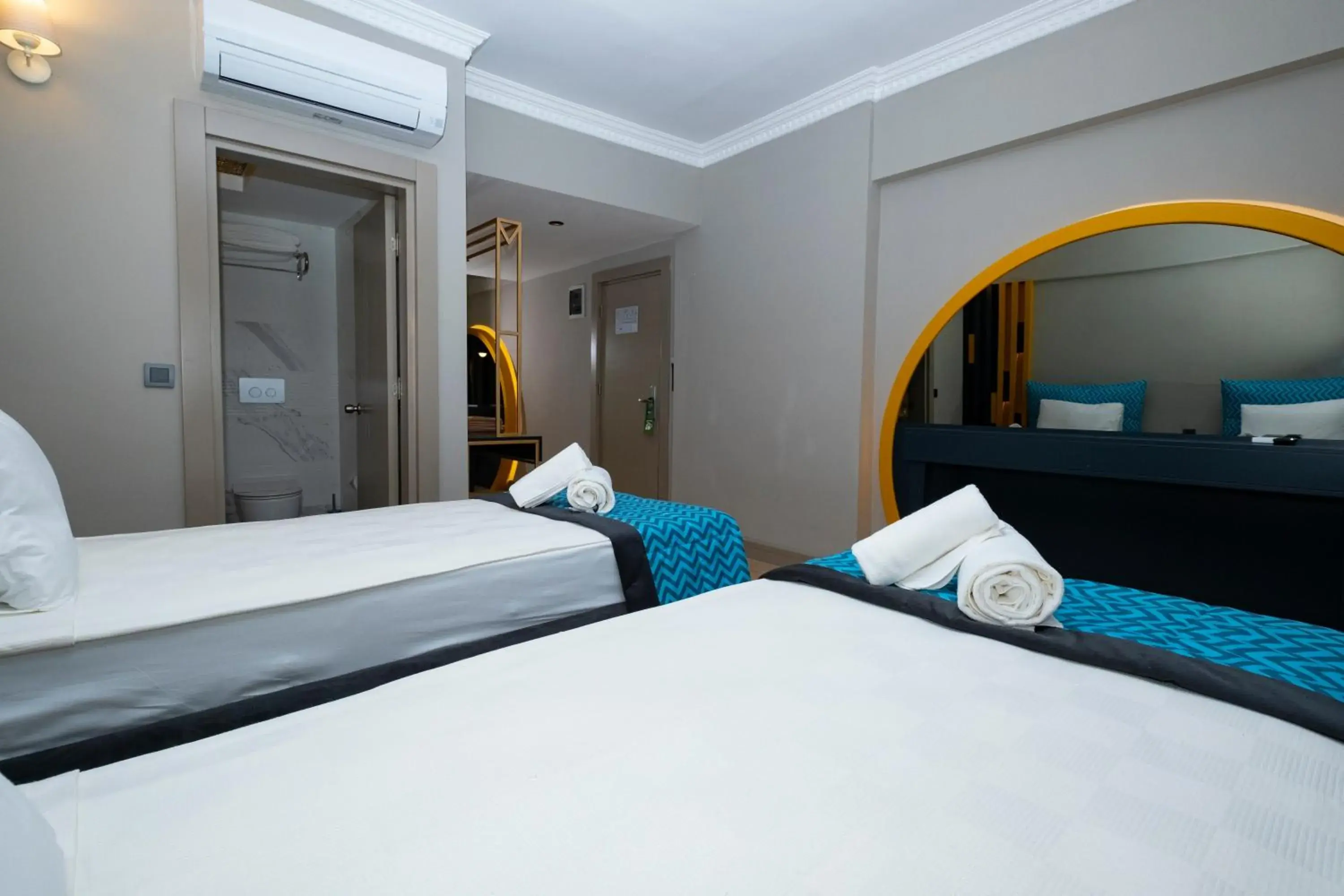 Bed in Sea City Devran Hotel & Spa Bed in Sea City Devran Hotel & Spa