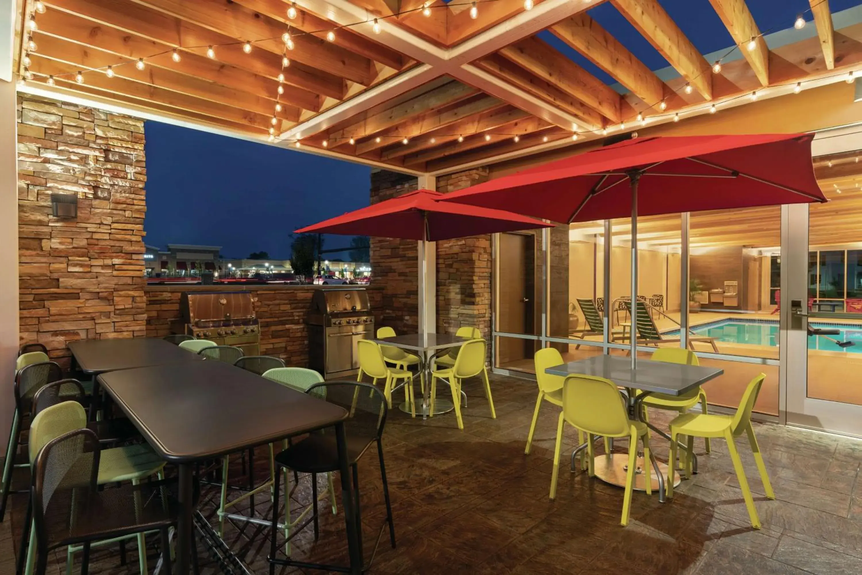 Pool view in Home2 Suites By Hilton Lancaster Pool view in Home2 Suites By Hilton Lancaster