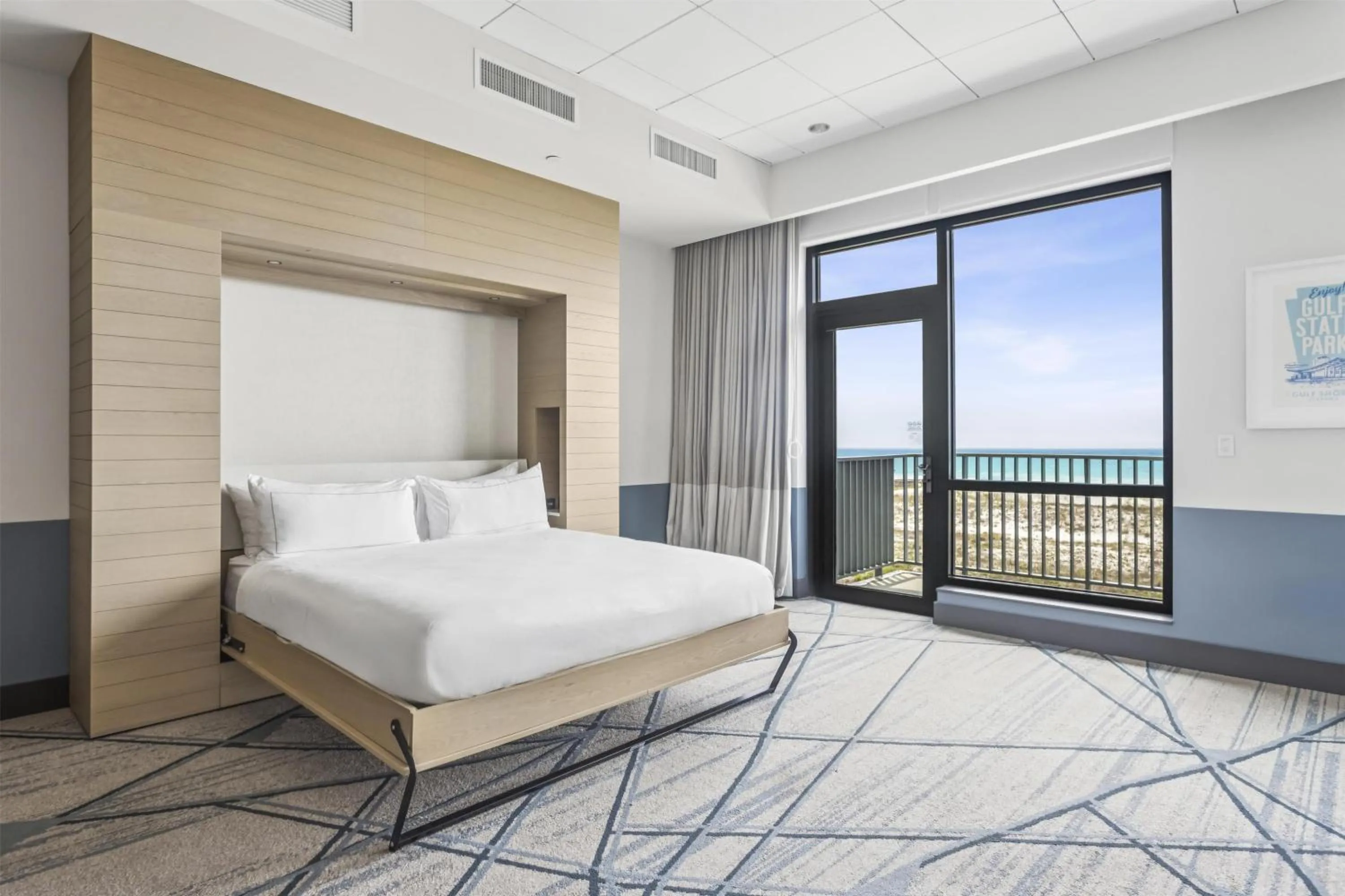 Bed in The Lodge at Gulf State Park, A Hilton Hotel