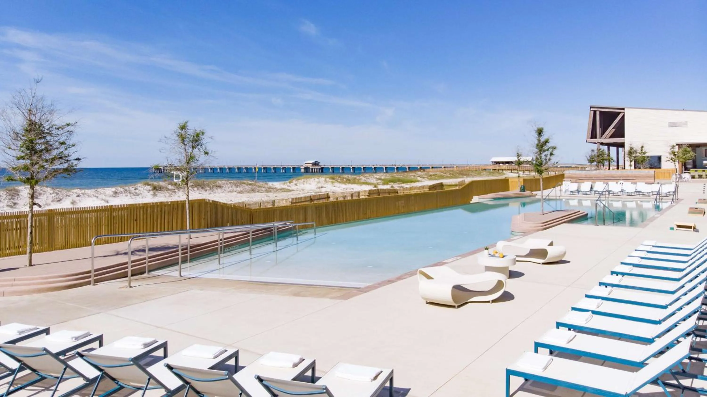 Pool view in The Lodge at Gulf State Park, A Hilton Hotel