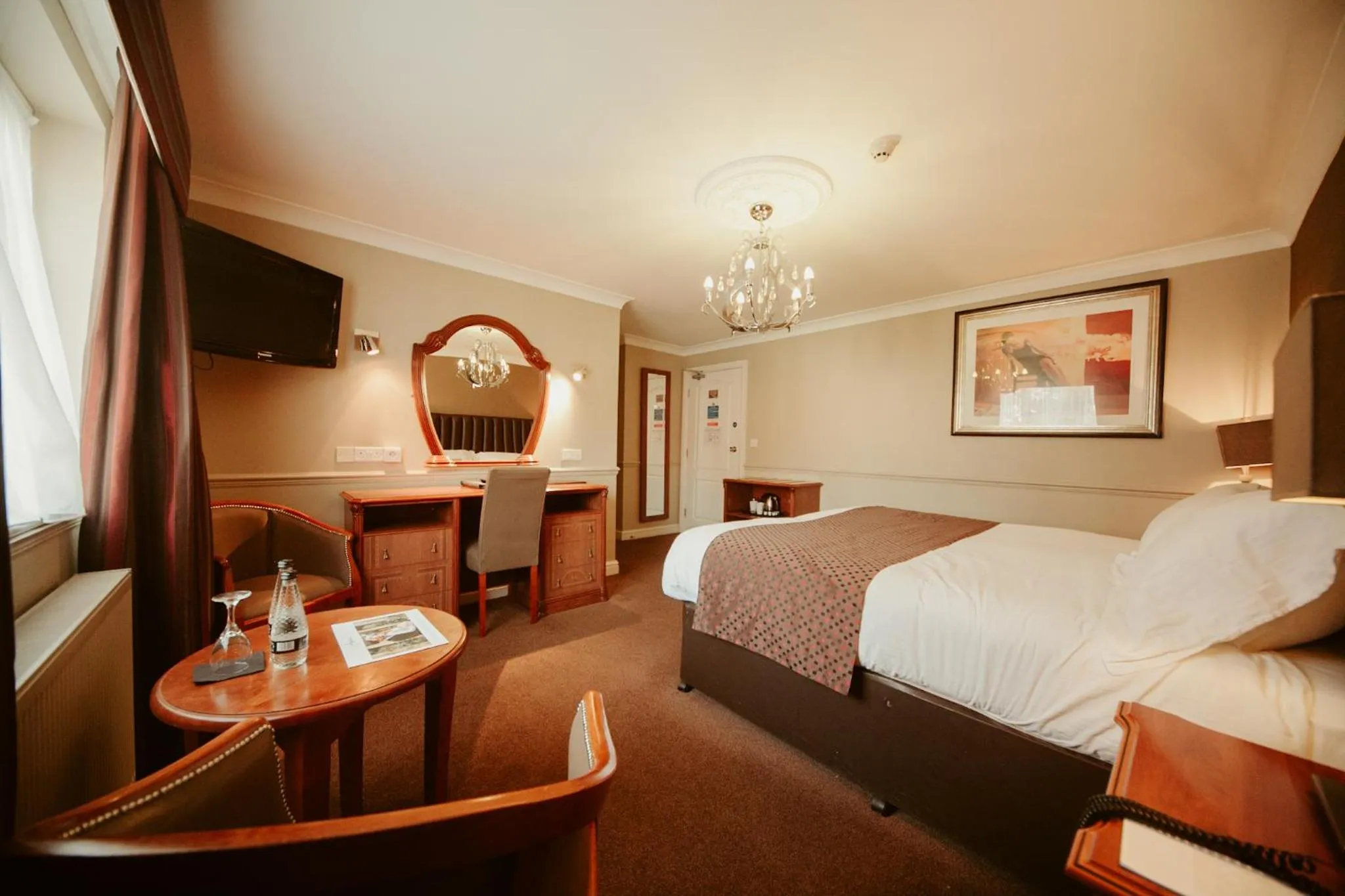 Bed in The Ashbourne Hotel