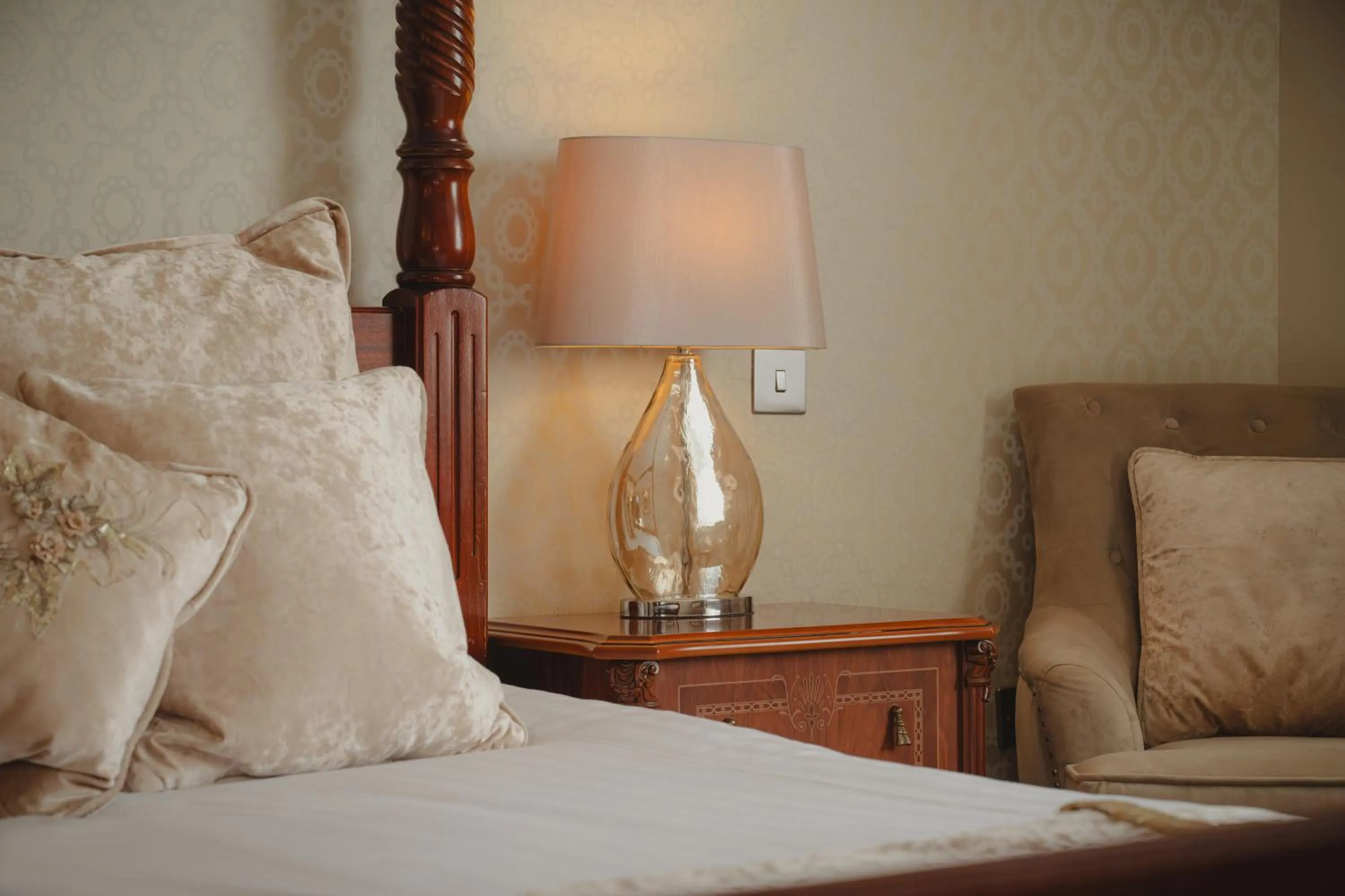 Bed in The Ashbourne Hotel