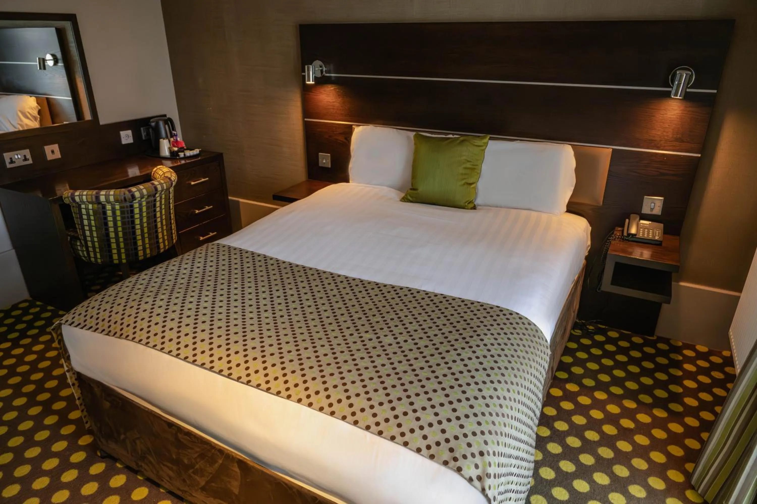 Bed in The Ashbourne Hotel