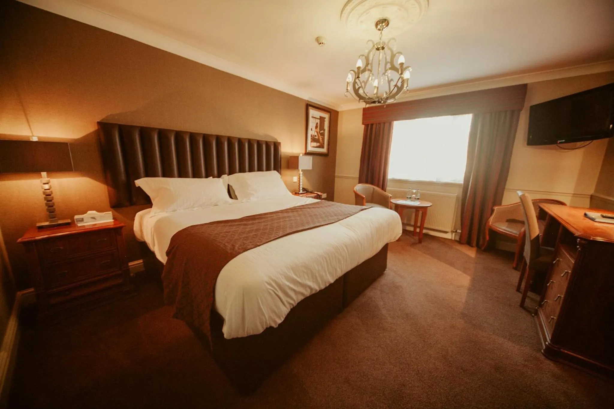 Bed in The Ashbourne Hotel