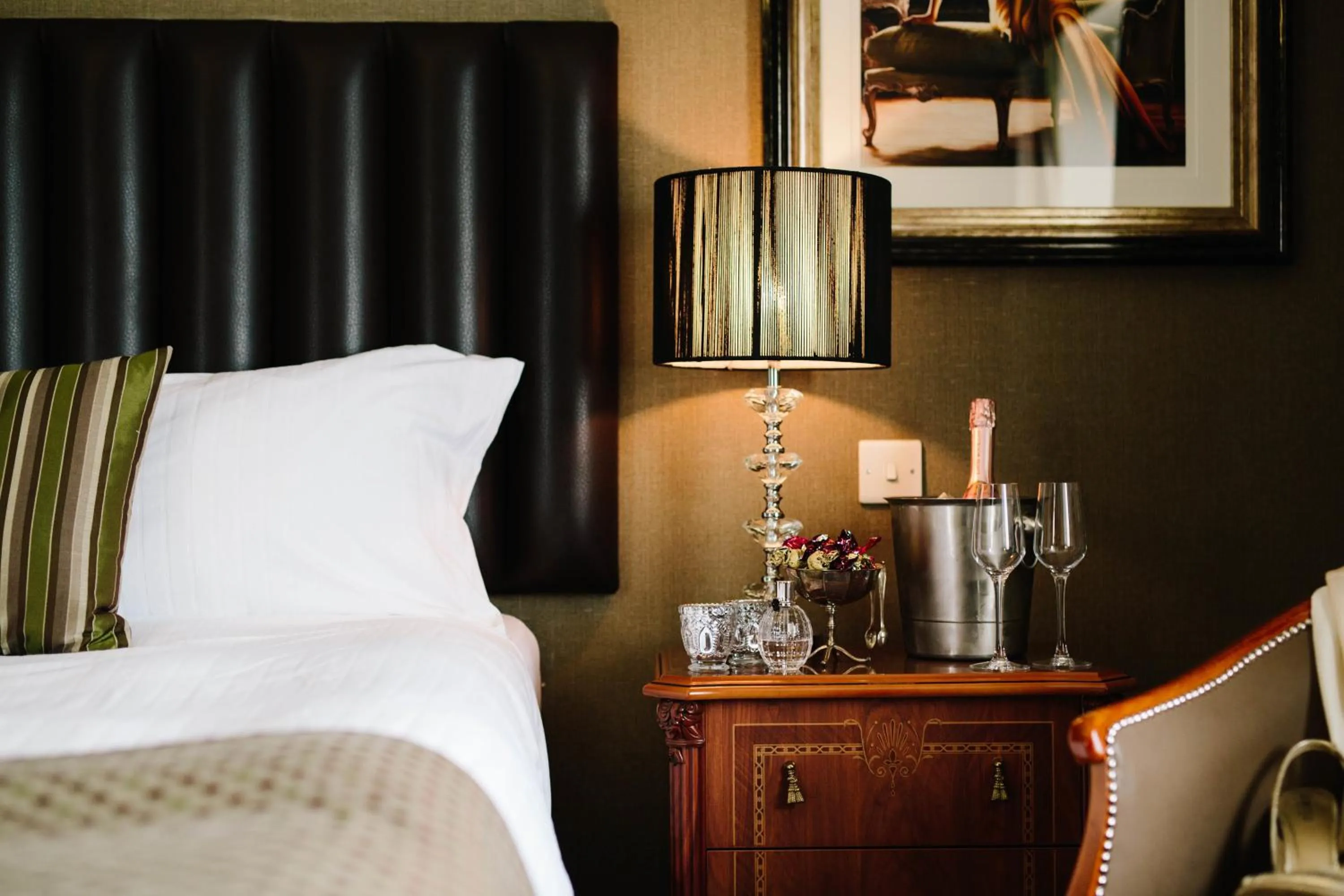 Bed in The Ashbourne Hotel