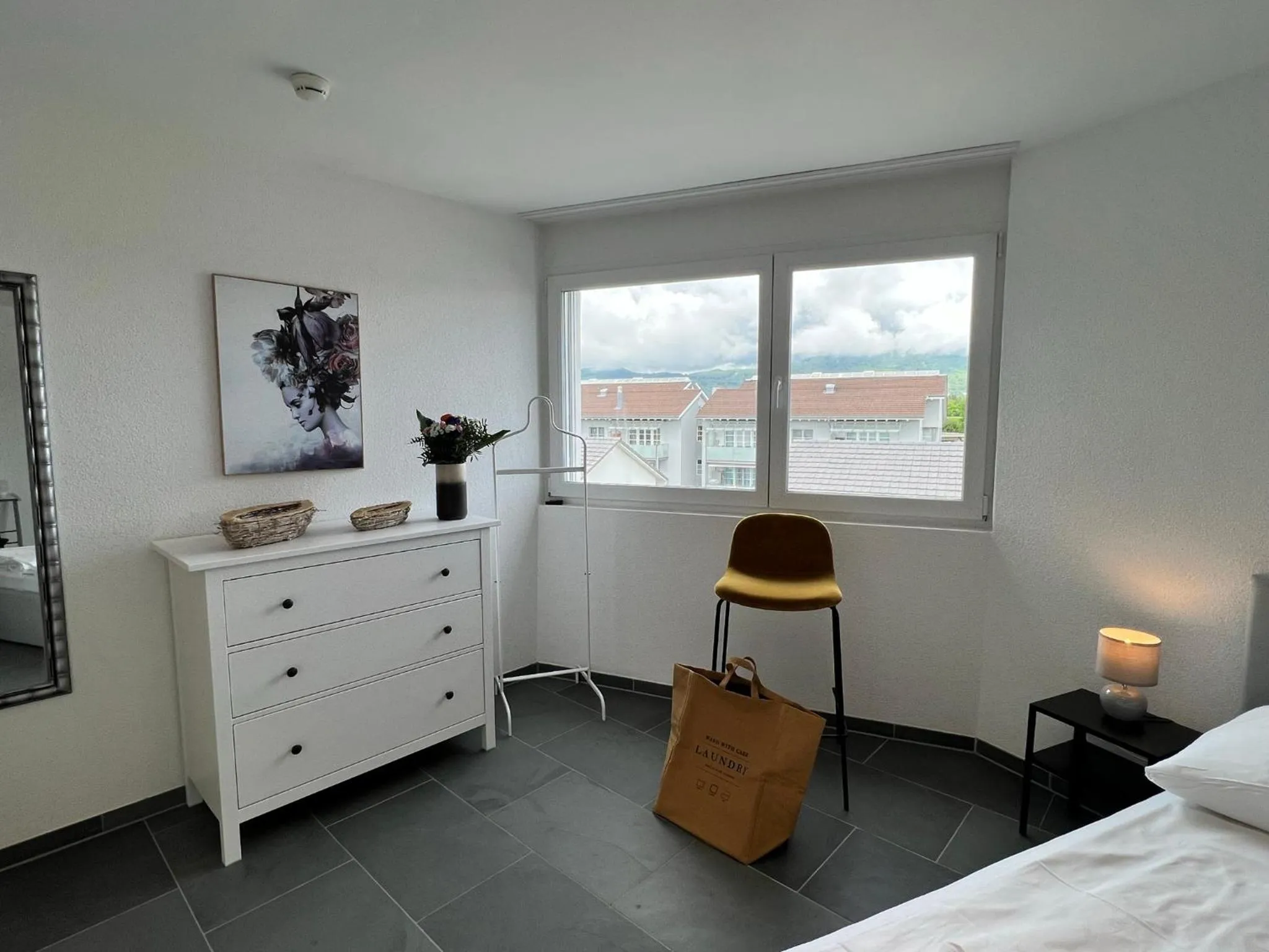 Bedroom, Bed in smartroom Rössli Hunzenschwil