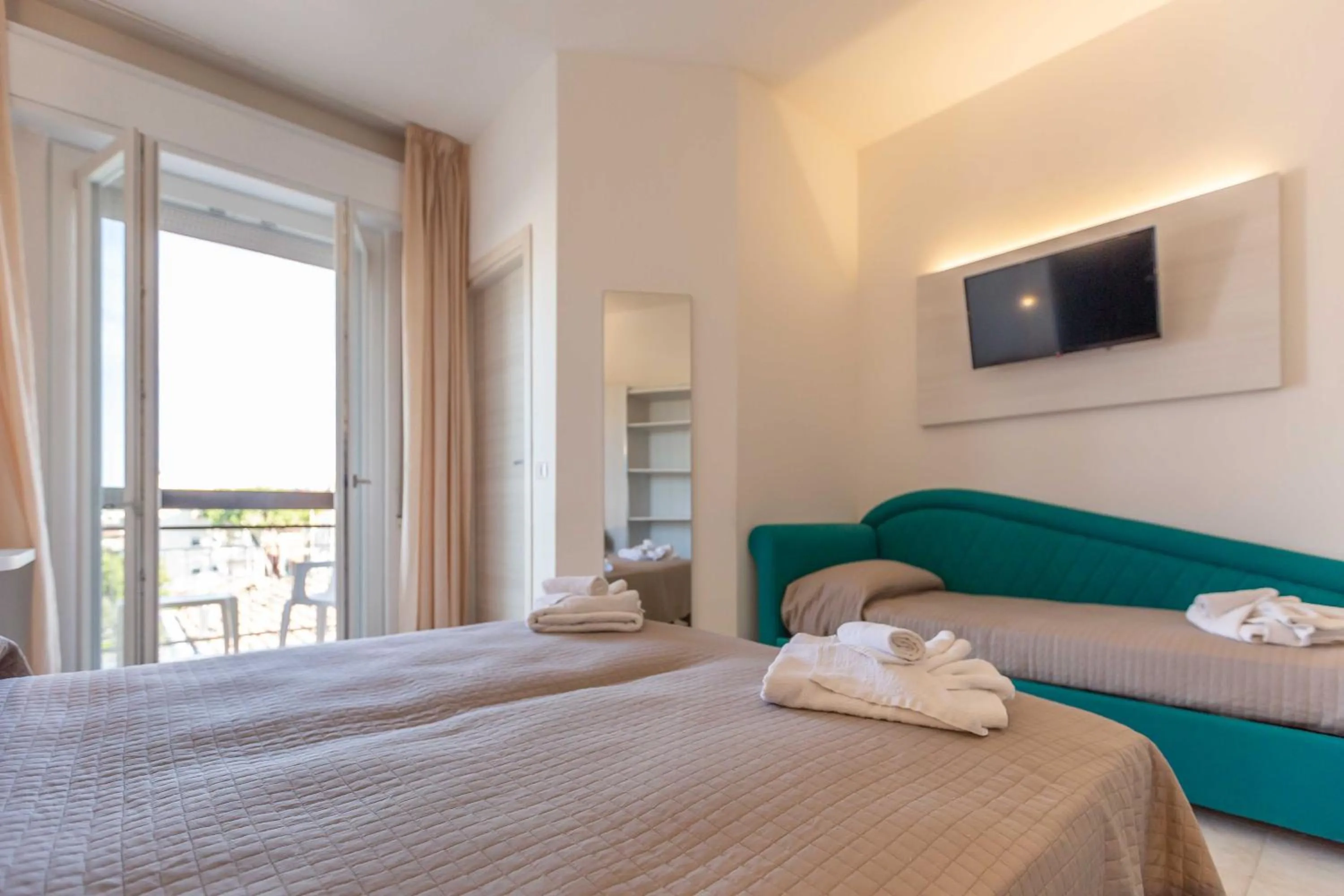 Bed in Hotel Ribot