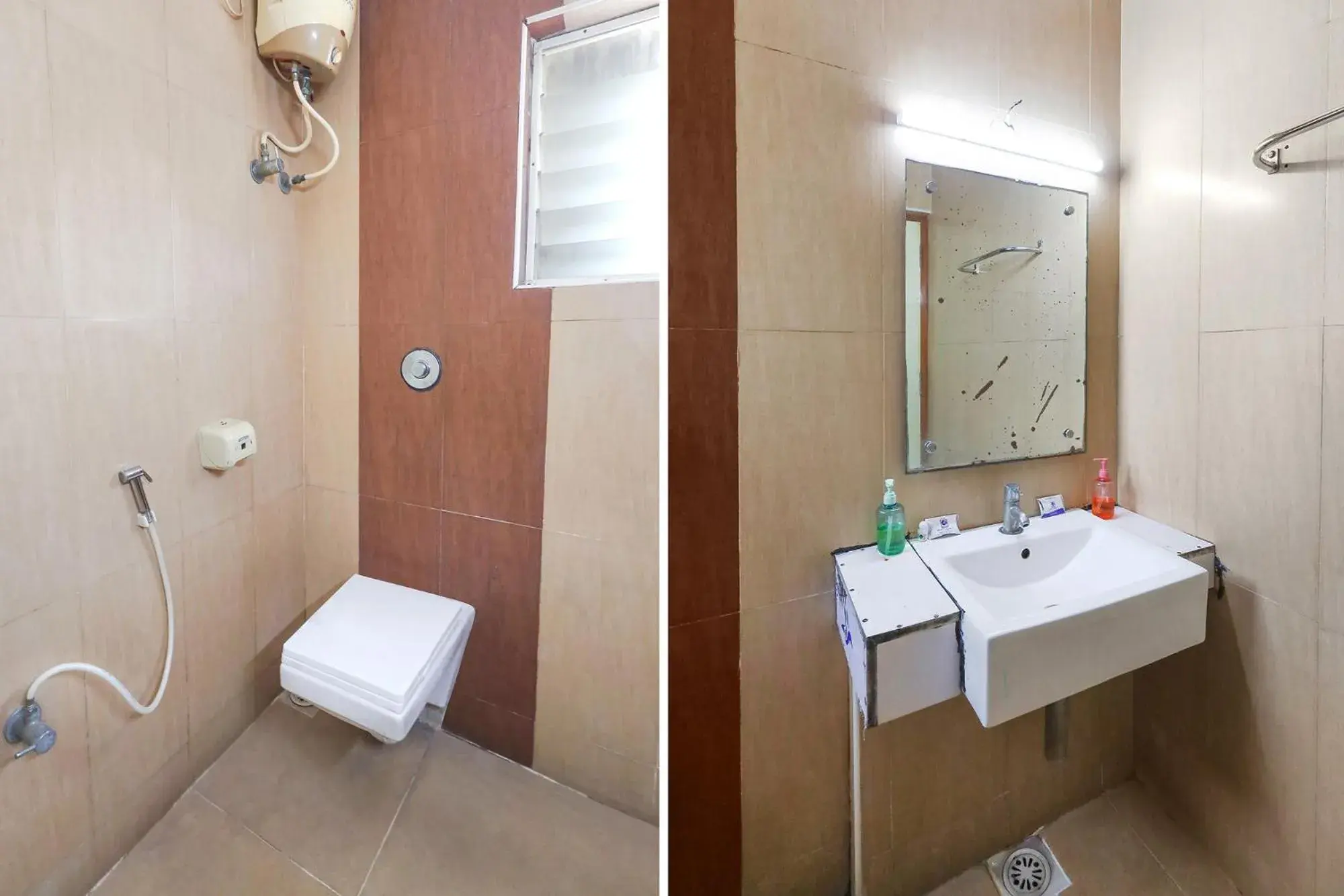Bathroom in Fabhotel Prime Mahalaya Residency - Nr Pallavaram Railway Station Bathroom in Fabhotel Prime Mahalaya Residency - Nr Pallavaram Railway Station