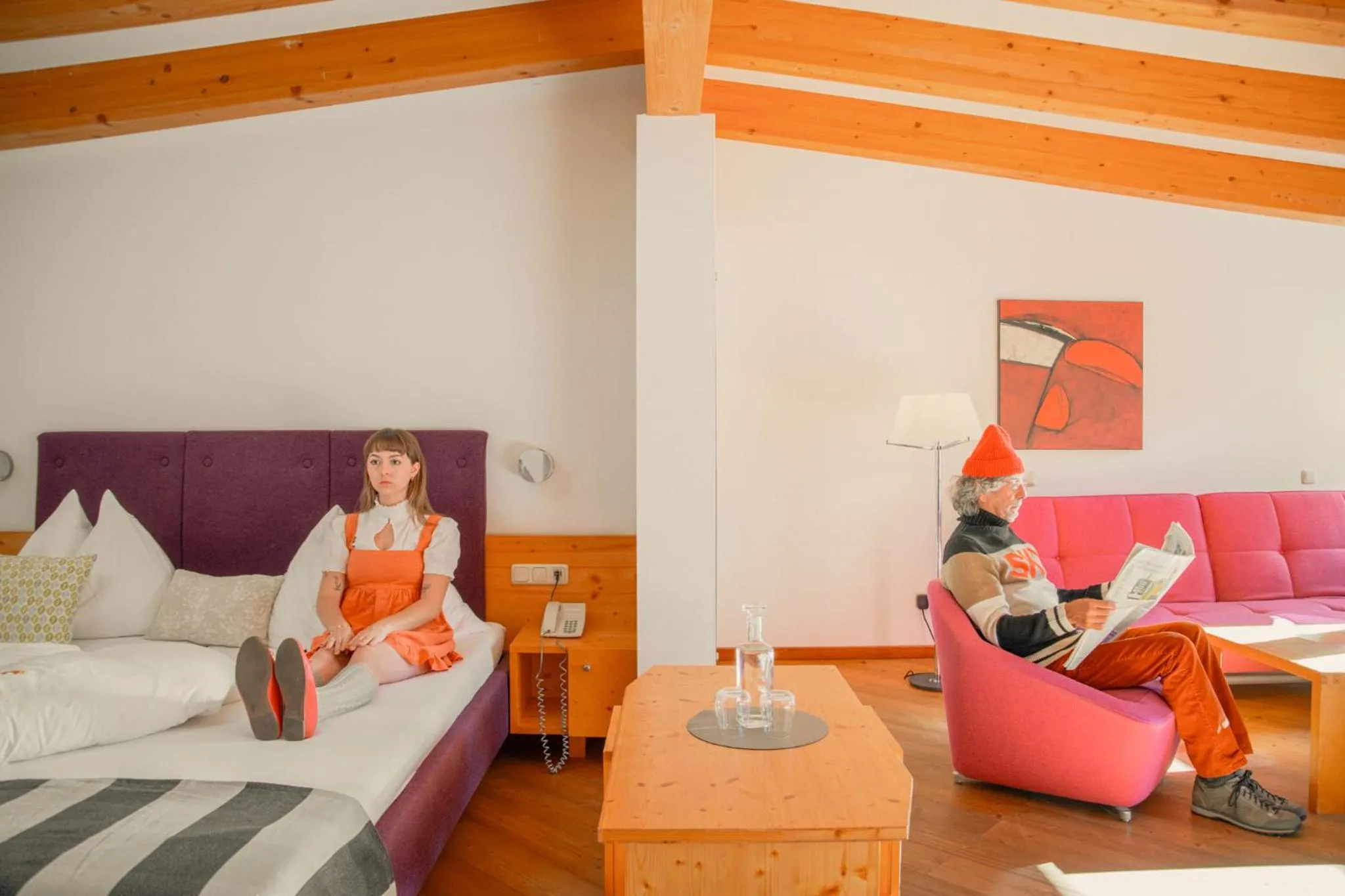 Bed in Hotel Glemmtalerhof