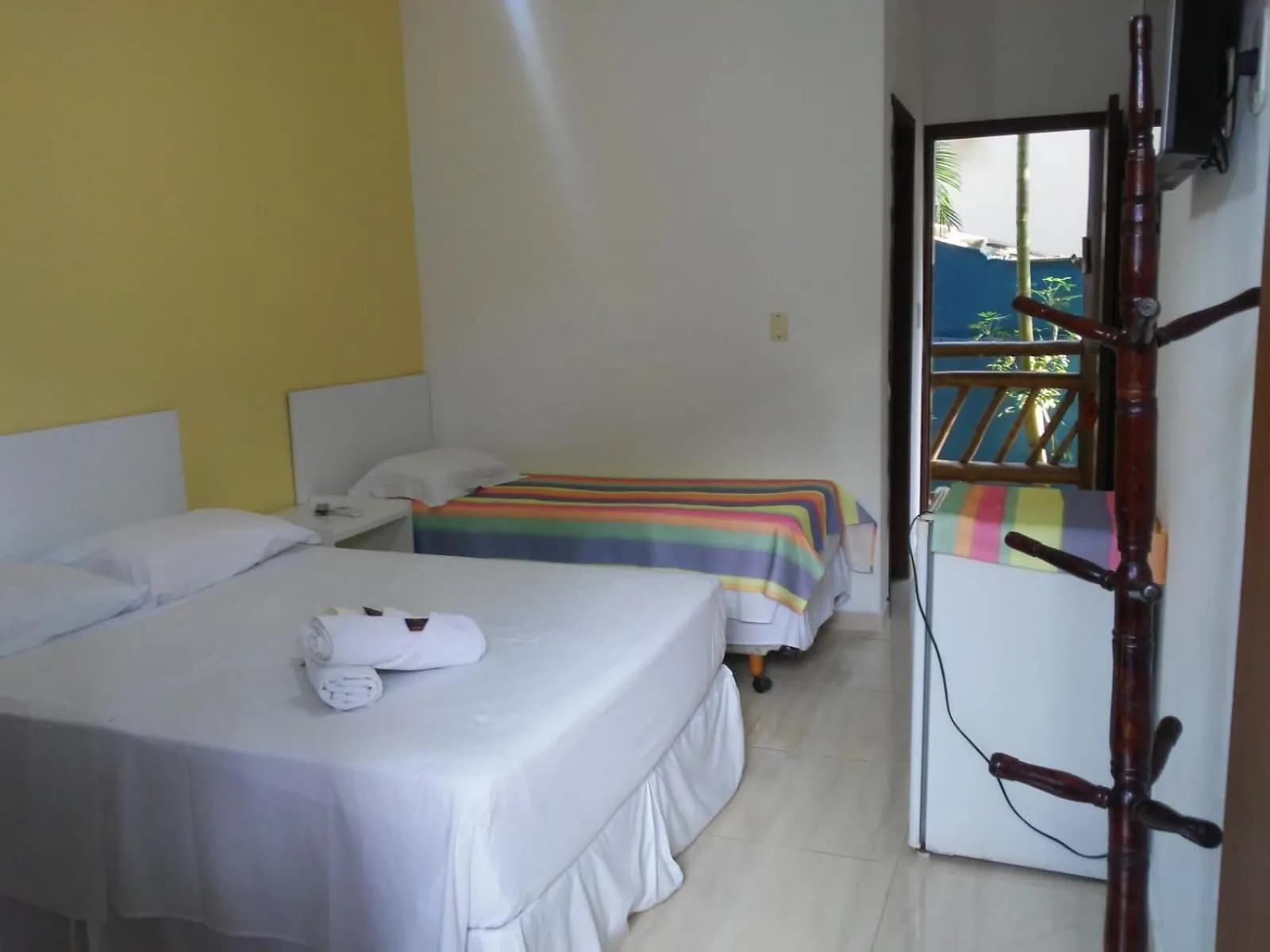 Bed in Pousada Água Marinha