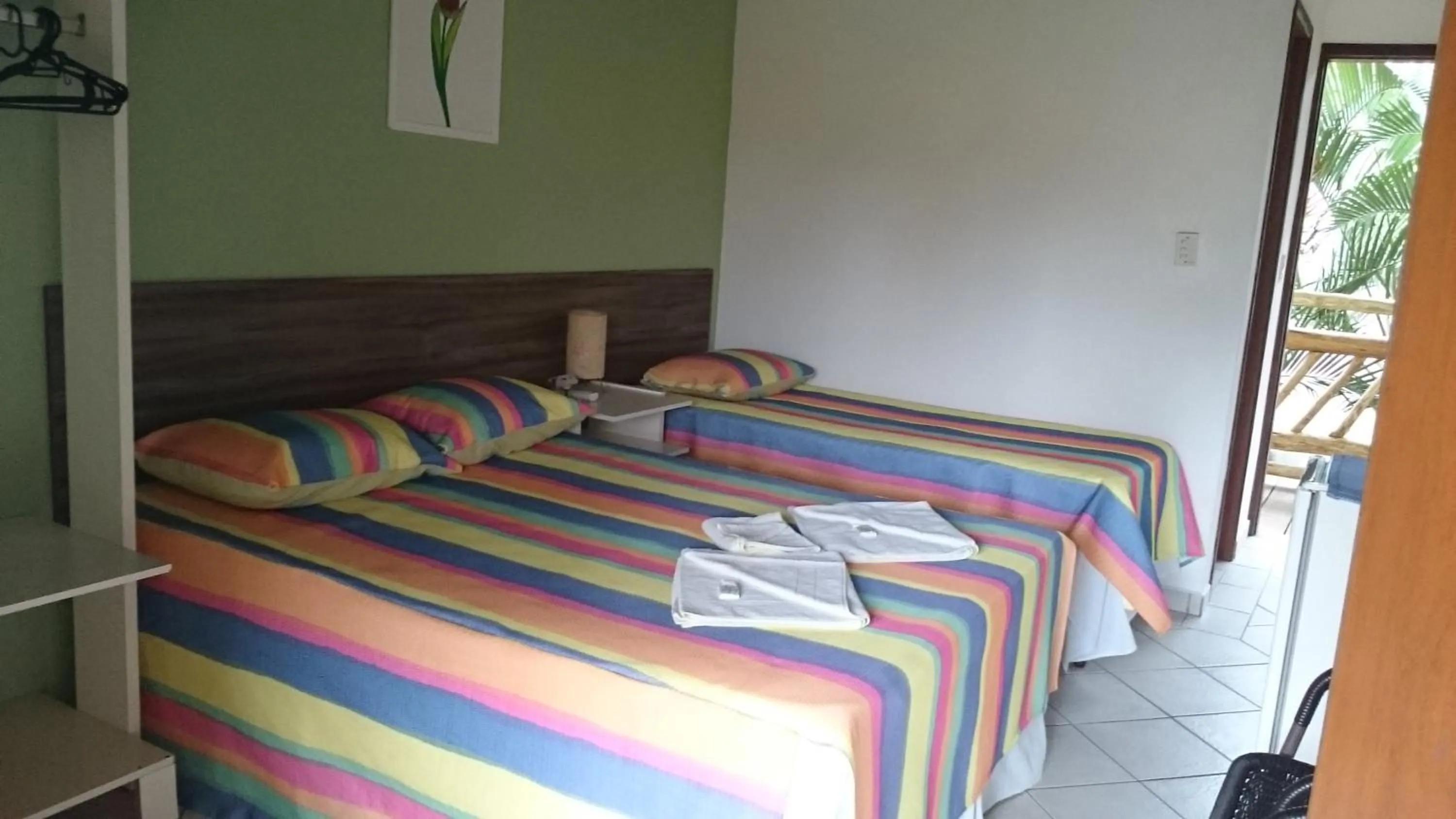Bed in Pousada Água Marinha