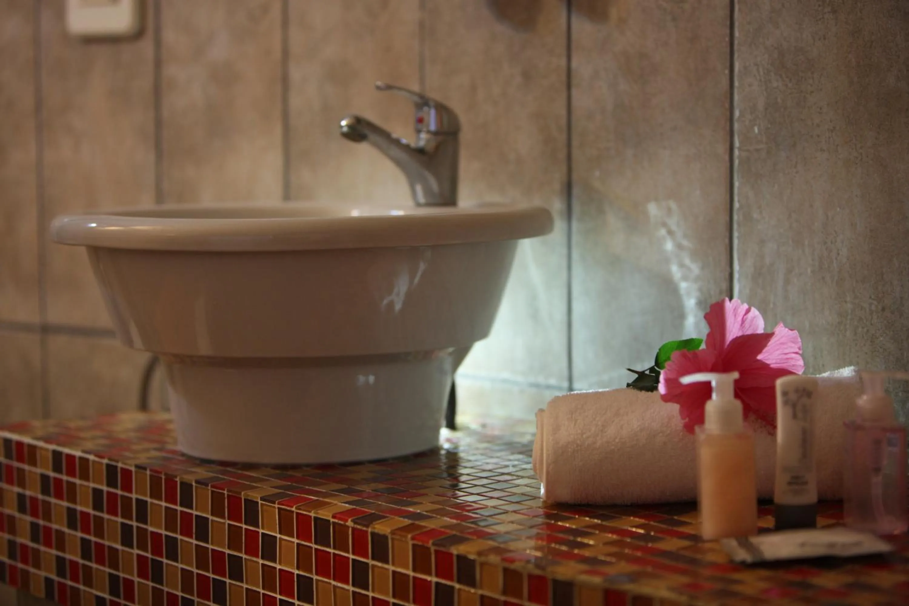 Bathroom in Emdoneni Lodge with Zululand Cat Conservation Project
