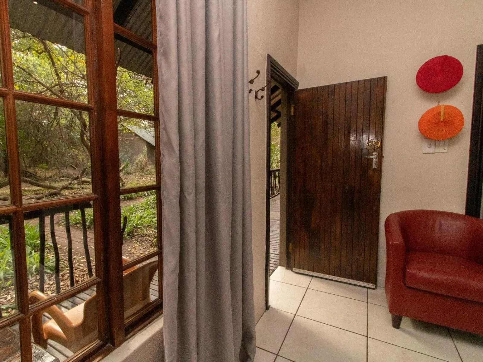 Patio in Emdoneni Lodge with Zululand Cat Conservation Project