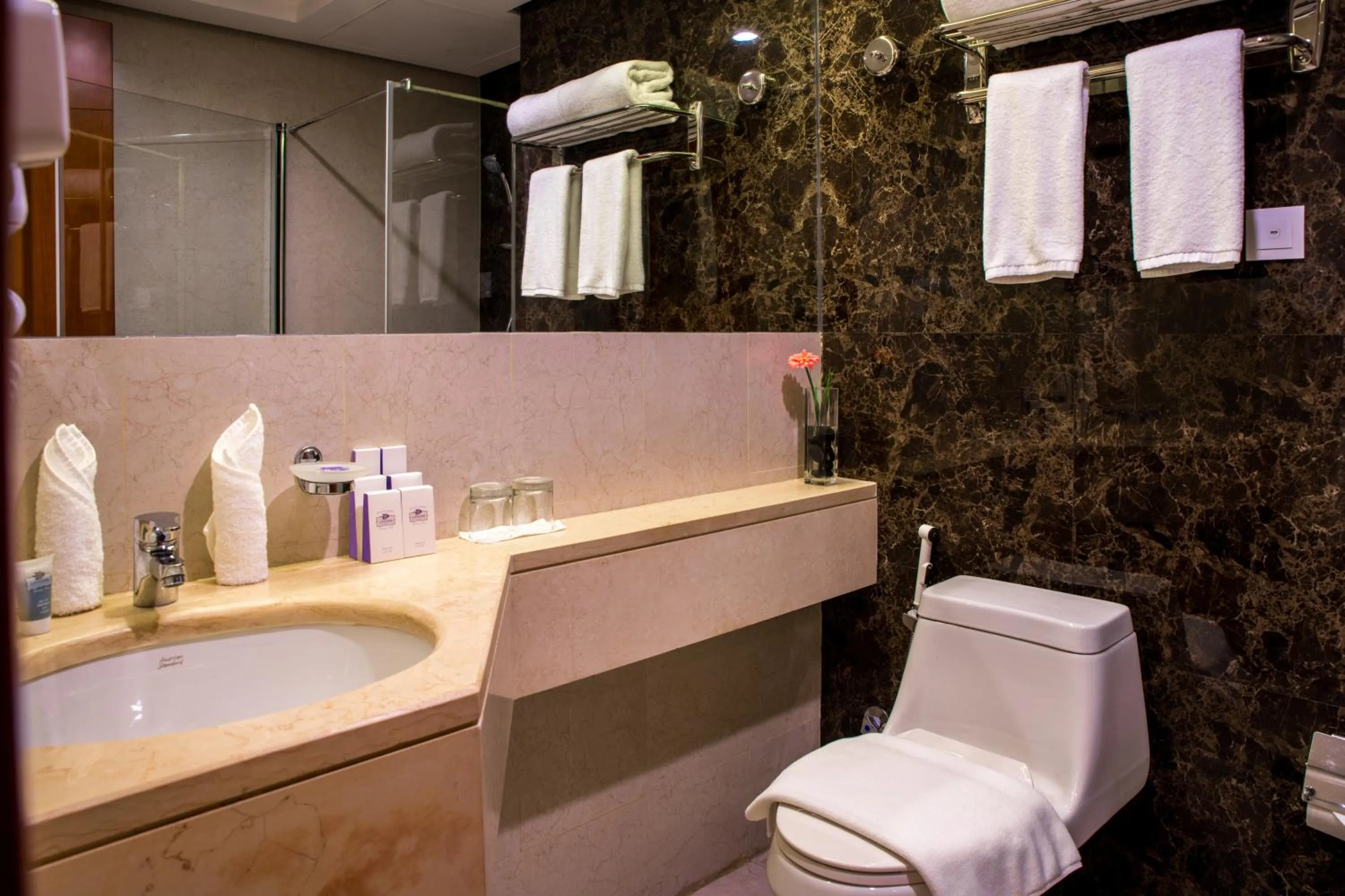 Toilet in Blue Coral Hotel