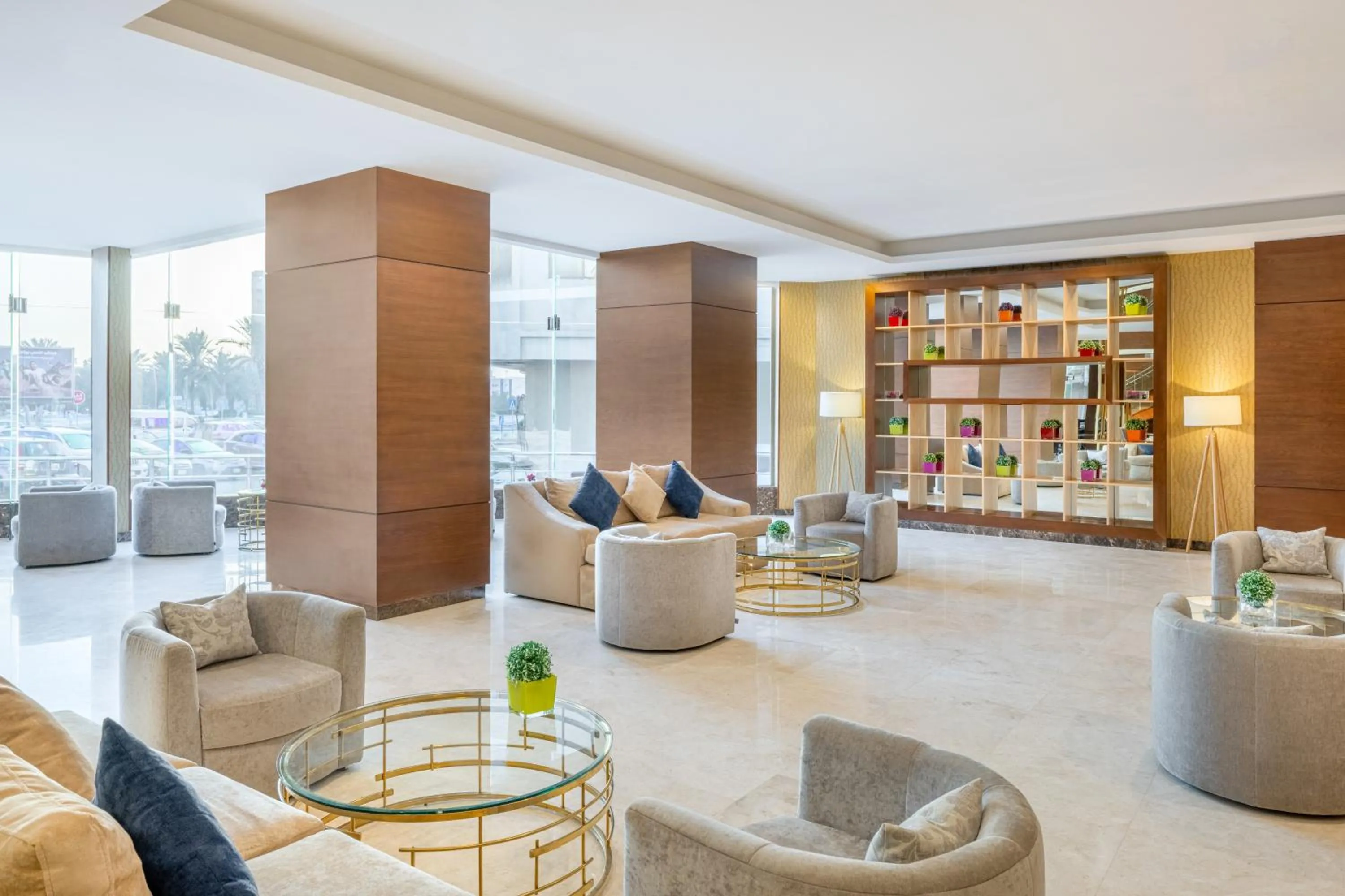 Seating area in Blue Coral Hotel