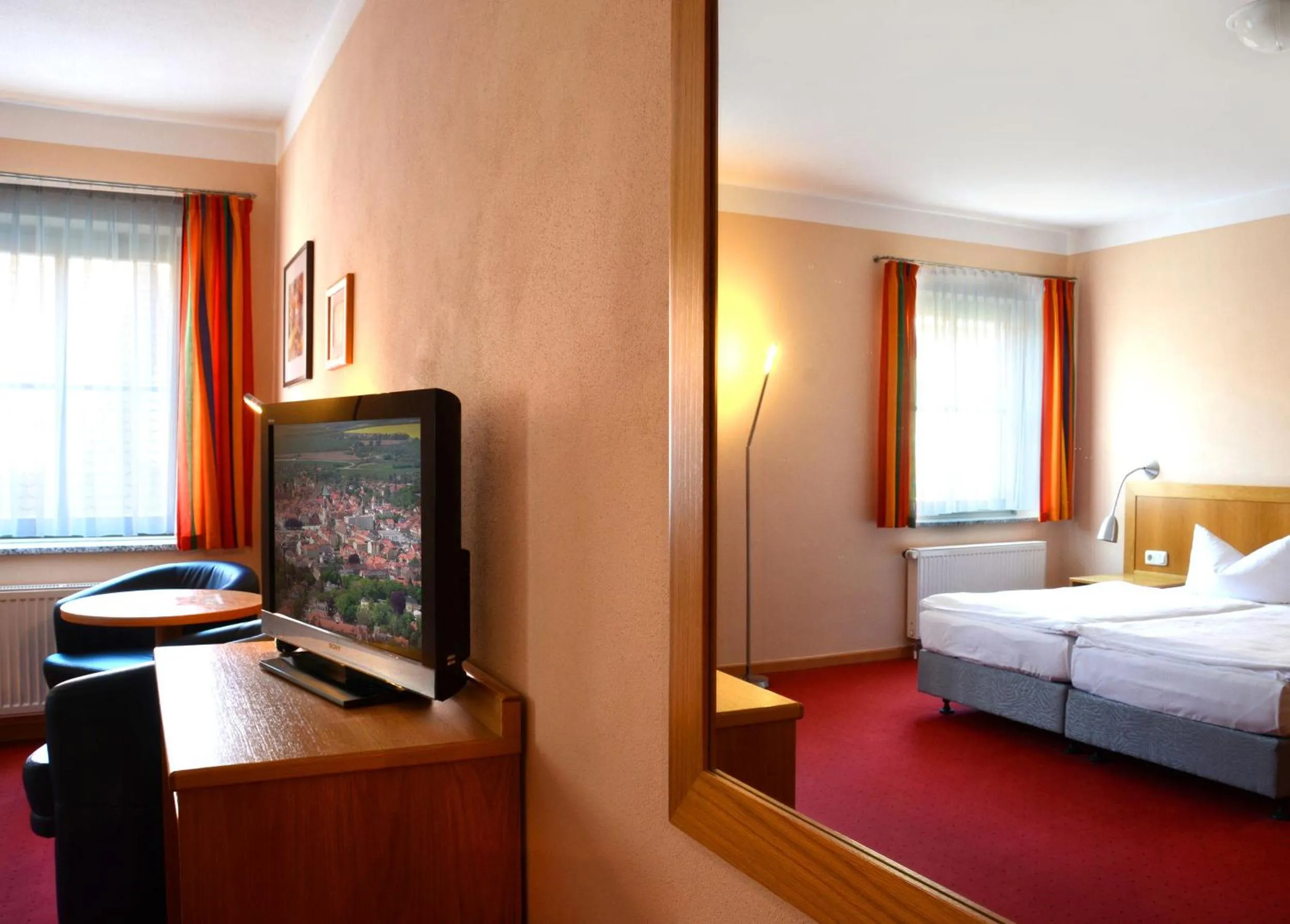 Bed in Hotel Dom-Eck