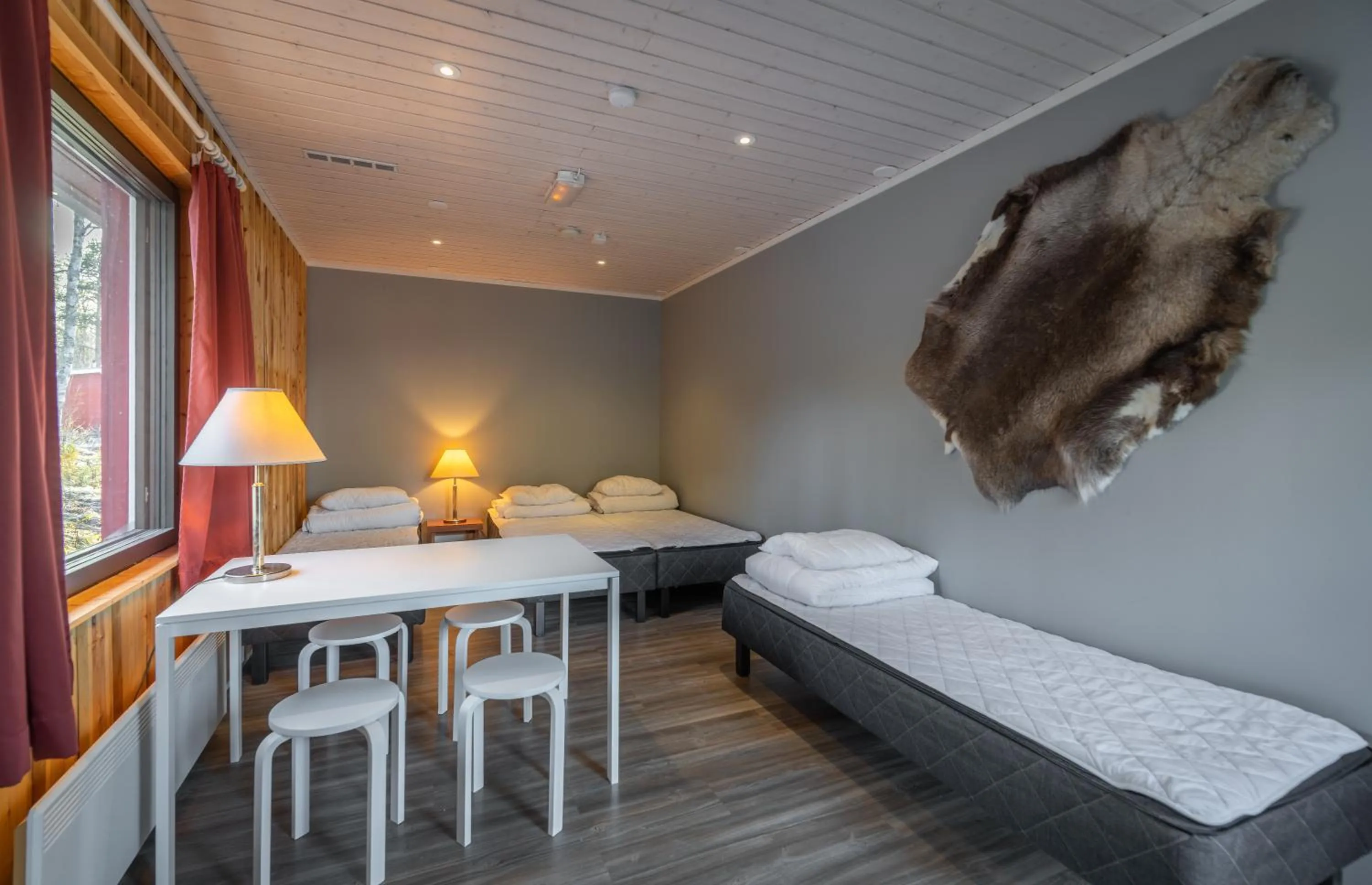 Photo of the whole room, Bed in Ivalo River Camping