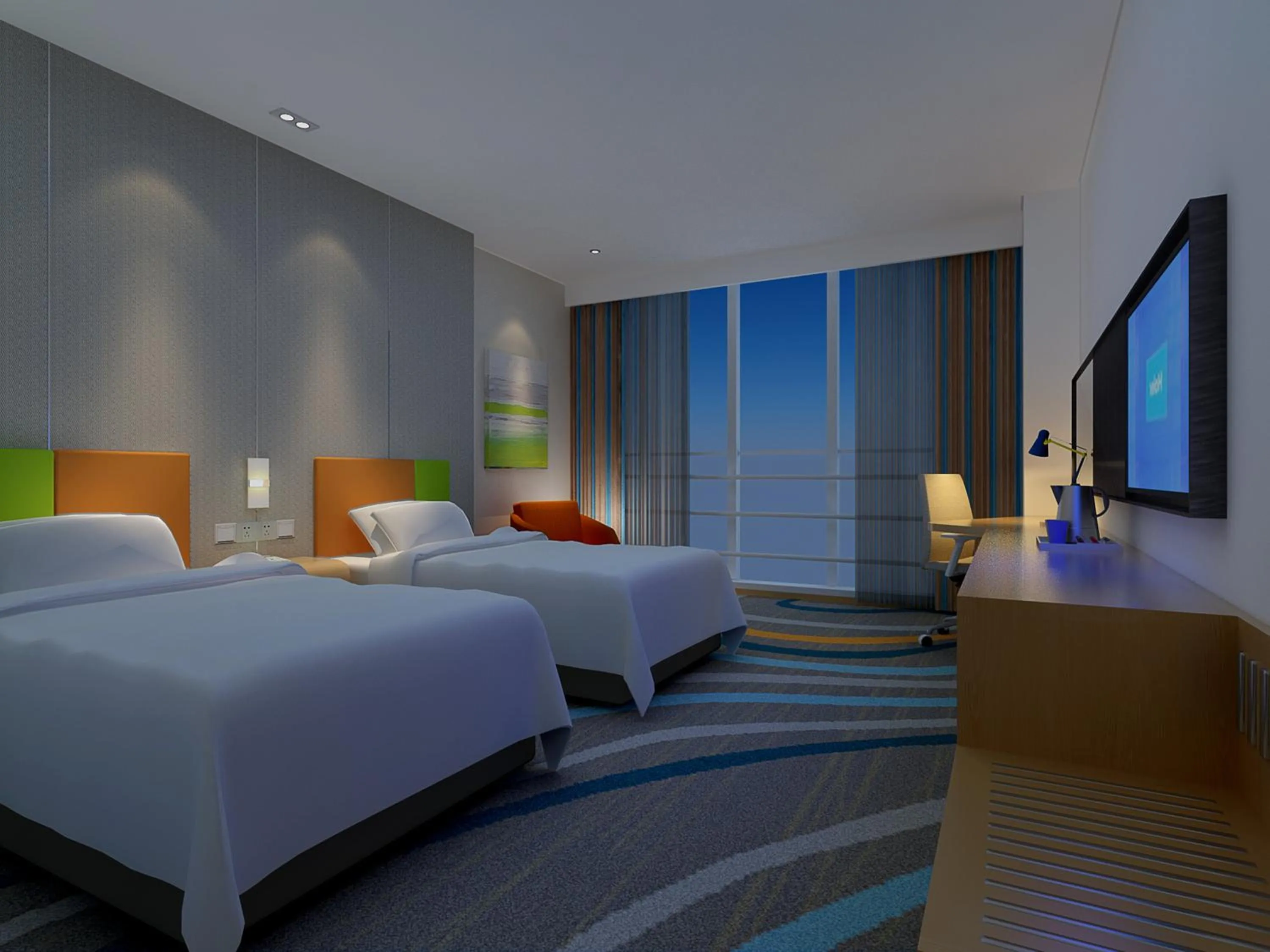 Photo of the whole room, Bed in Holiday Inn Express Zhengzhou Zhengdong by IHG